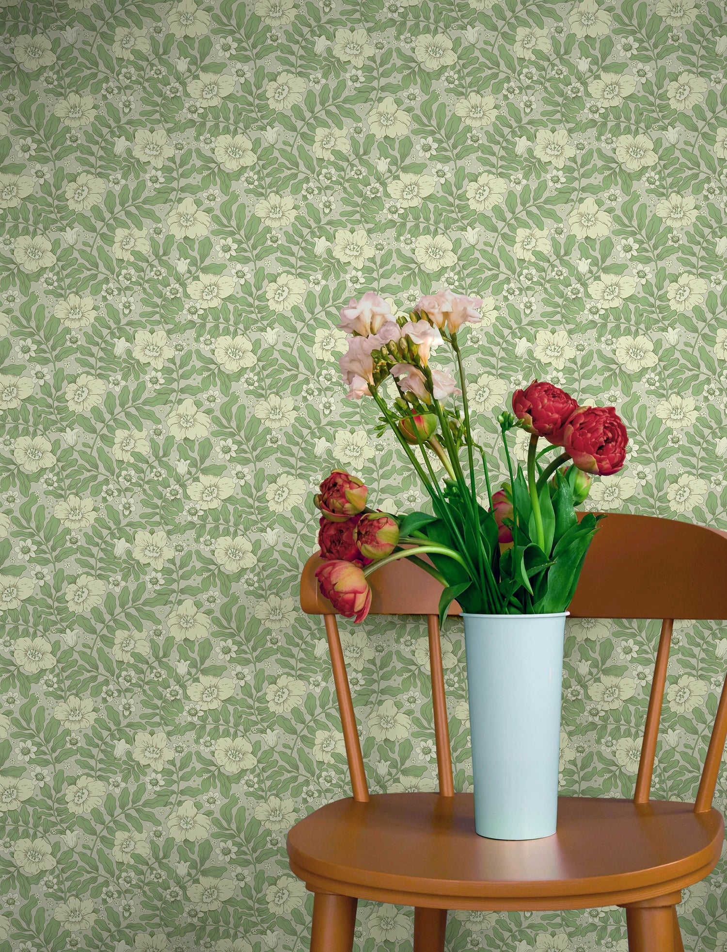 Maggan wallpaper in jade color - pattern number 4201-48021 - by A Street Prints in the Savanna collection