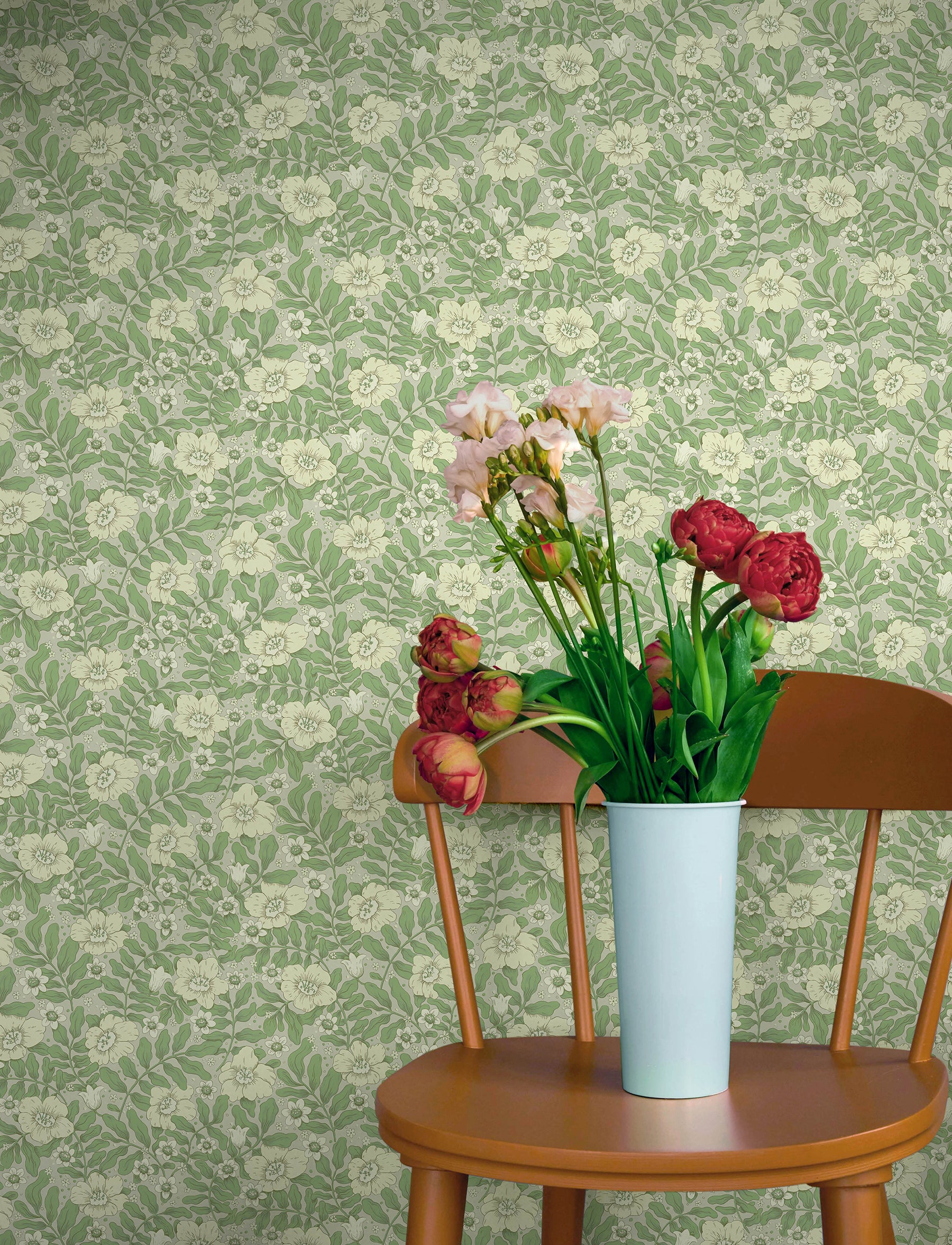 Maggan wallpaper in jade color - pattern number 4201-48021 - by A Street Prints in the Savanna collection