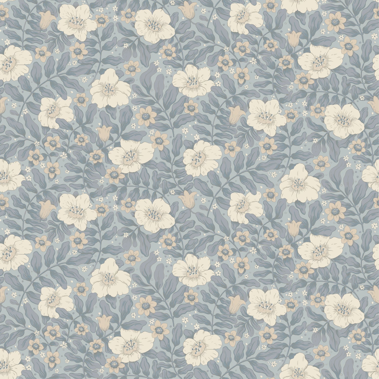 Maggan wallpaper in blue color - pattern number 4201-48023 - by A Street Prints in the Savanna collection