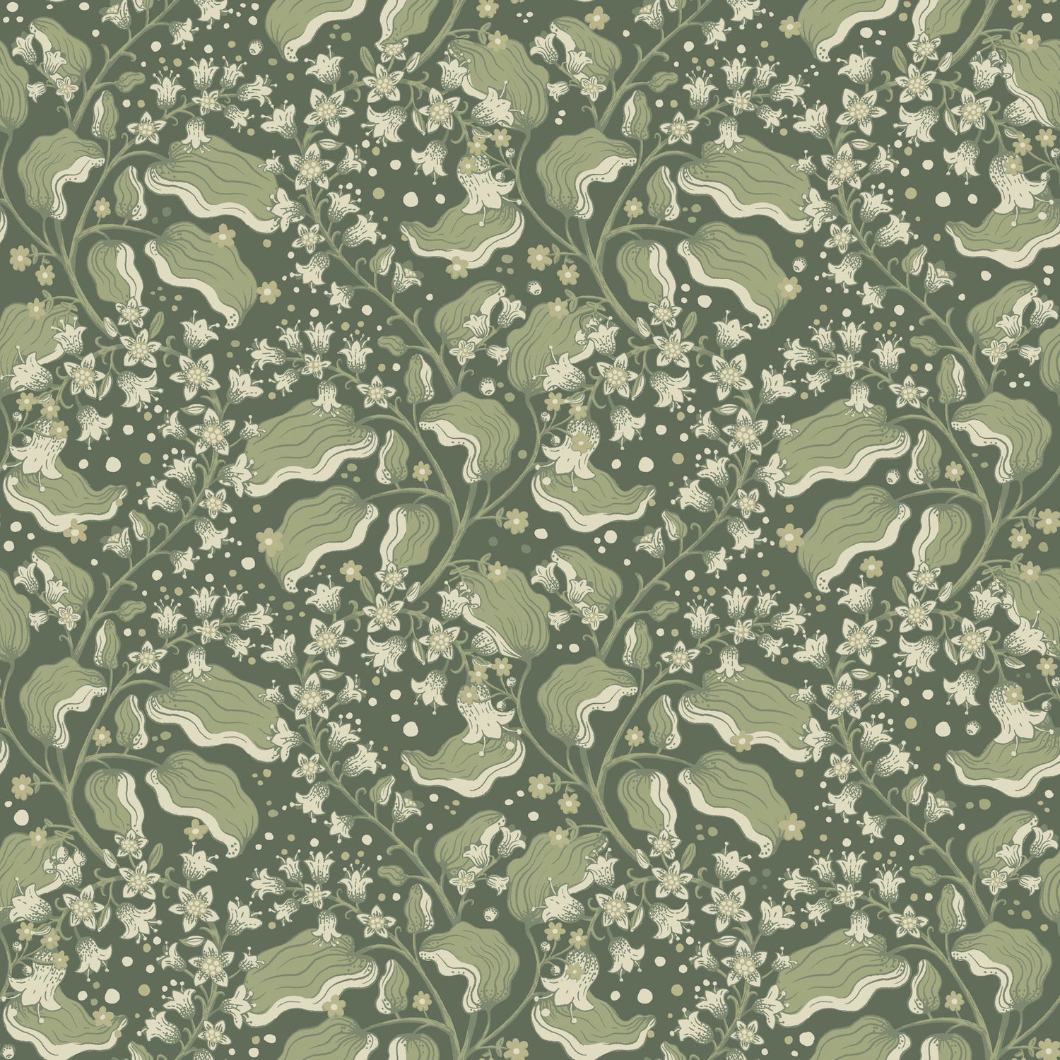 Syren wallpaper in evergreen color - pattern number 4201-48026 - by A Street Prints in the Savanna collection