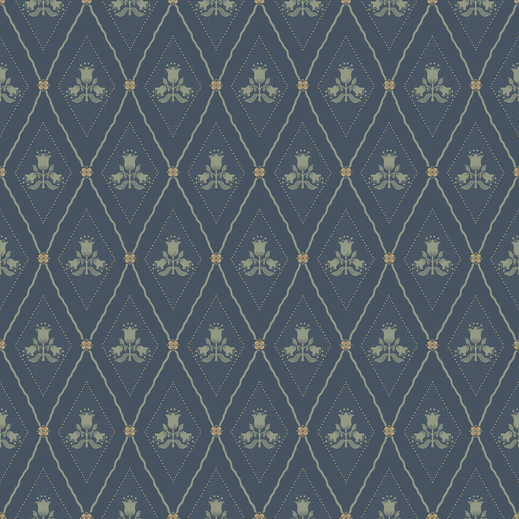Alma wallpaper in navy color - pattern number 4201-48033 - by A Street Prints in the Savanna collection