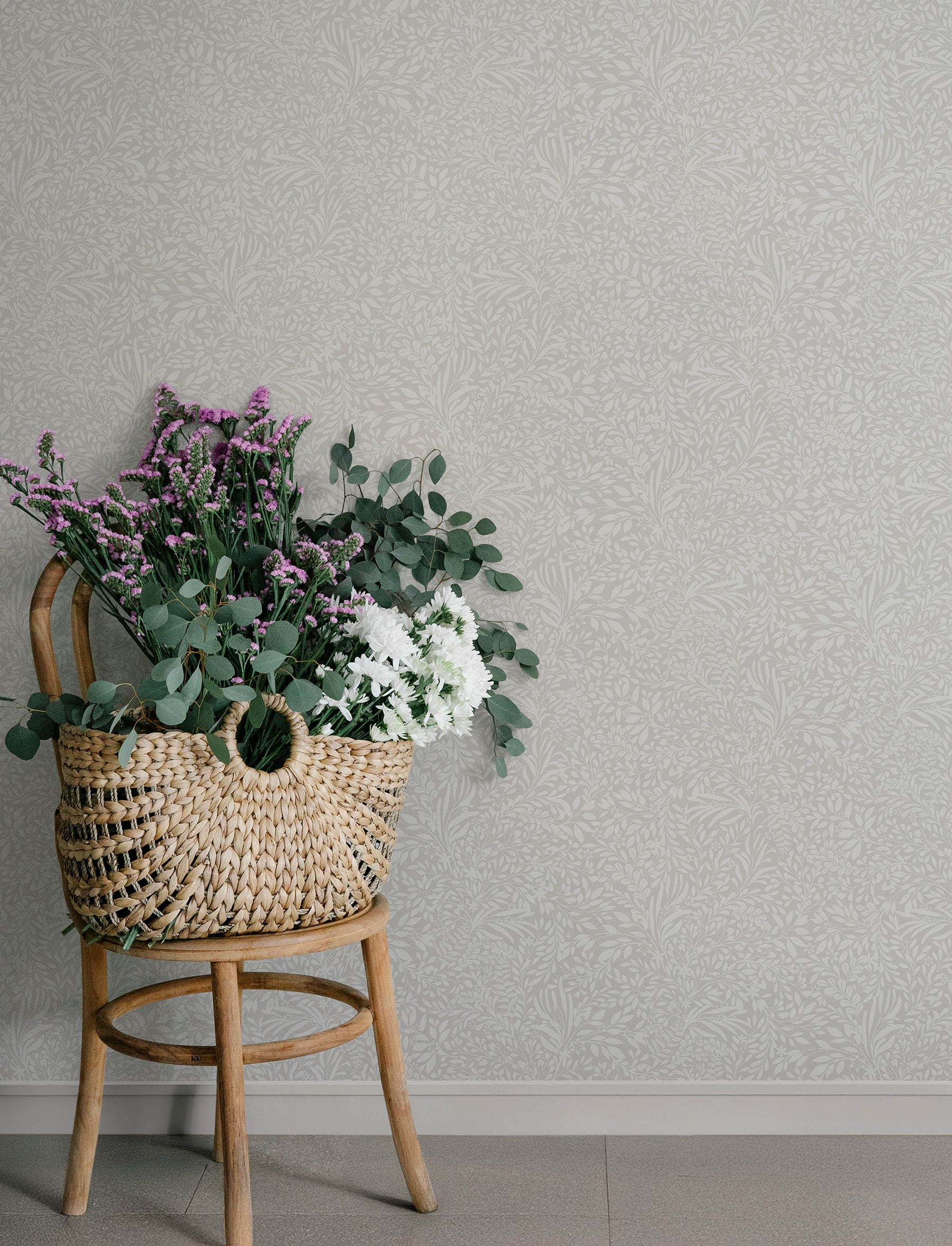 Kristina wallpaper in light grey color - pattern number 4201-92116 - by A Street Prints in the Savanna collection