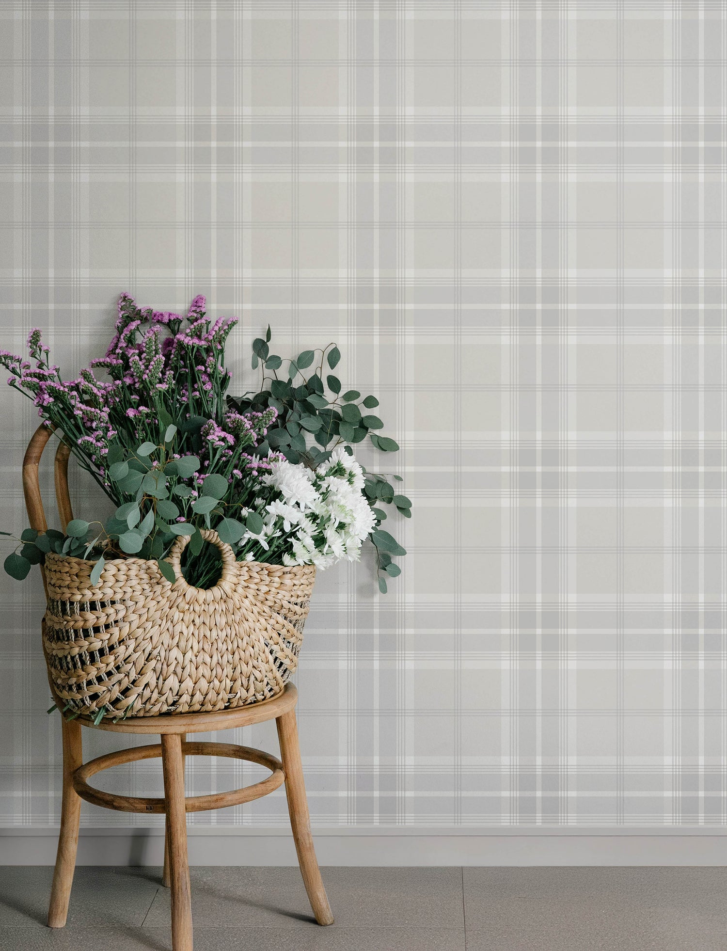 Emma wallpaper in dove color - pattern number 4201-92123 - by A Street Prints in the Savanna collection
