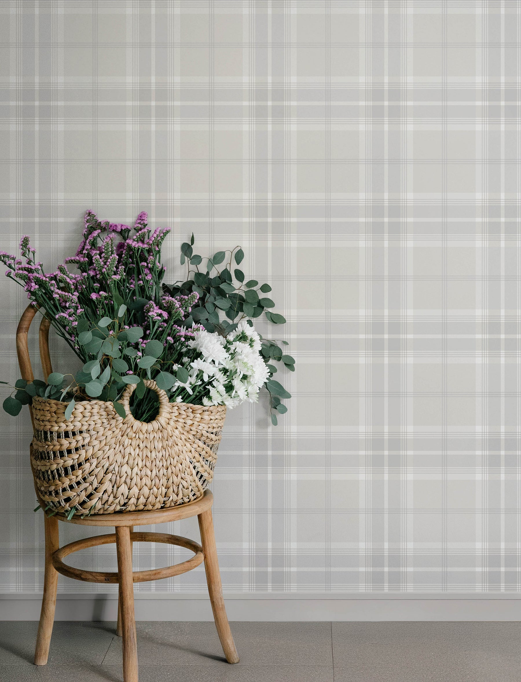 Emma wallpaper in dove color - pattern number 4201-92123 - by A Street Prints in the Savanna collection