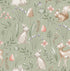 Forest Animals wallpaper in sage color - pattern number 4203-27547 - by Advantage in the A World of Imagination collection