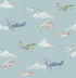 Aeroplanes wallpaper in blue color - pattern number 4203-27548 - by Advantage in the A World of Imagination collection