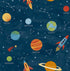 Solar System fabric in blue color - pattern number 4203-27595 - by Advantage in the A World of Imagination collection