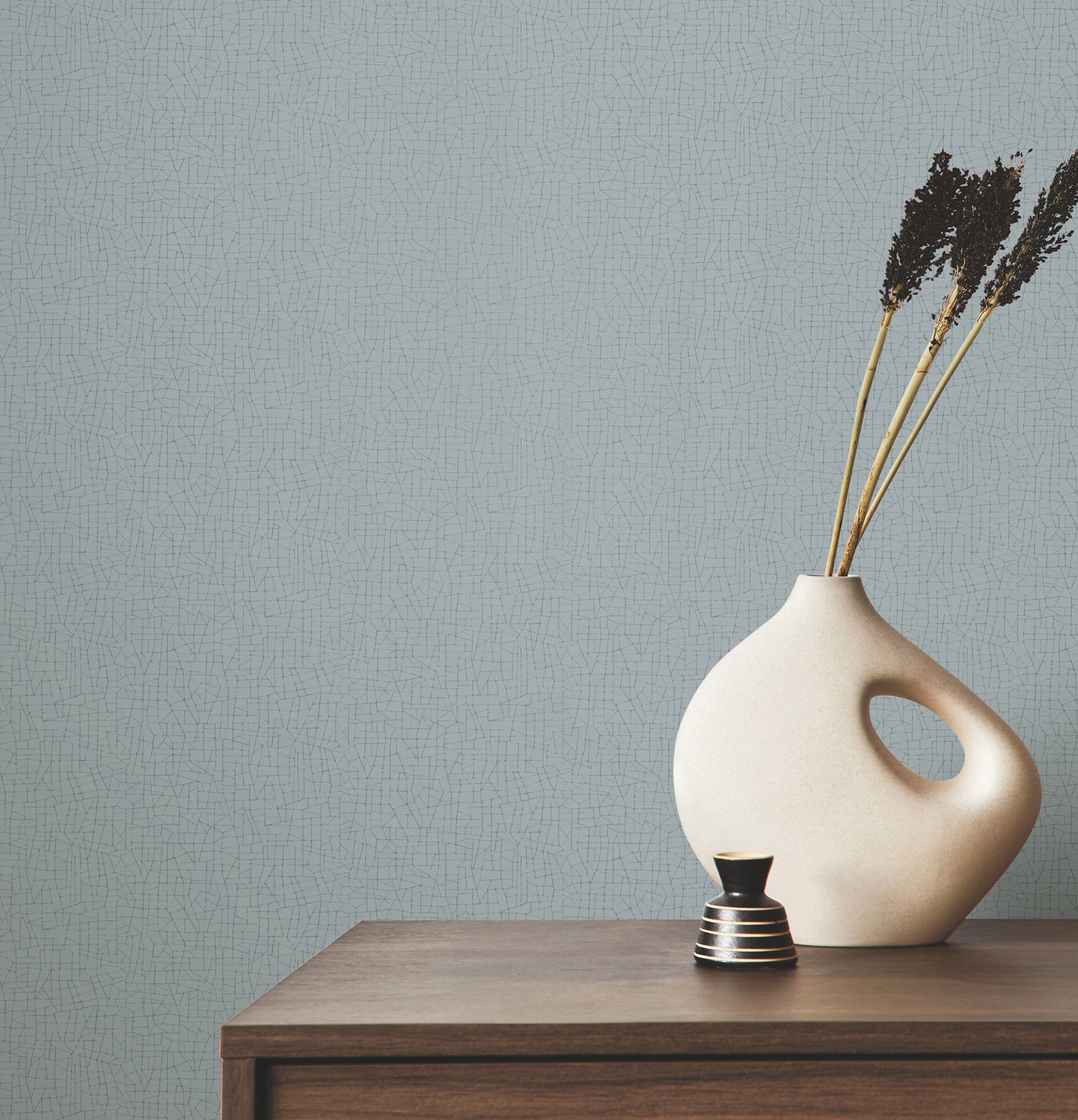 Cary wallpaper in light blue color - pattern number 4207-5409 - by Warner in the Textures and Wovens Resource collection