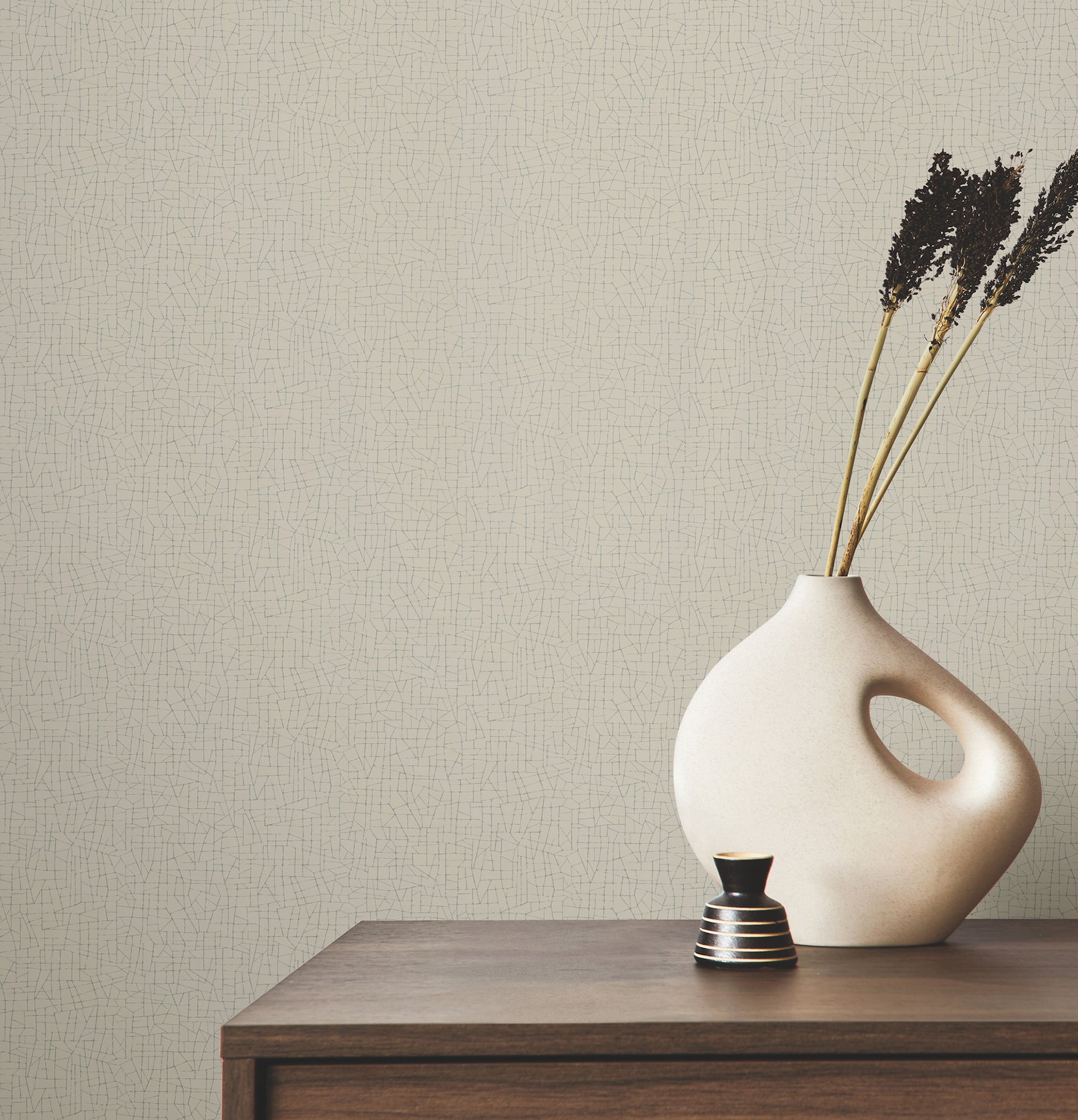 Cary wallpaper in taupe color - pattern number 4207-5411 - by Warner in the Textures and Wovens Resource collection