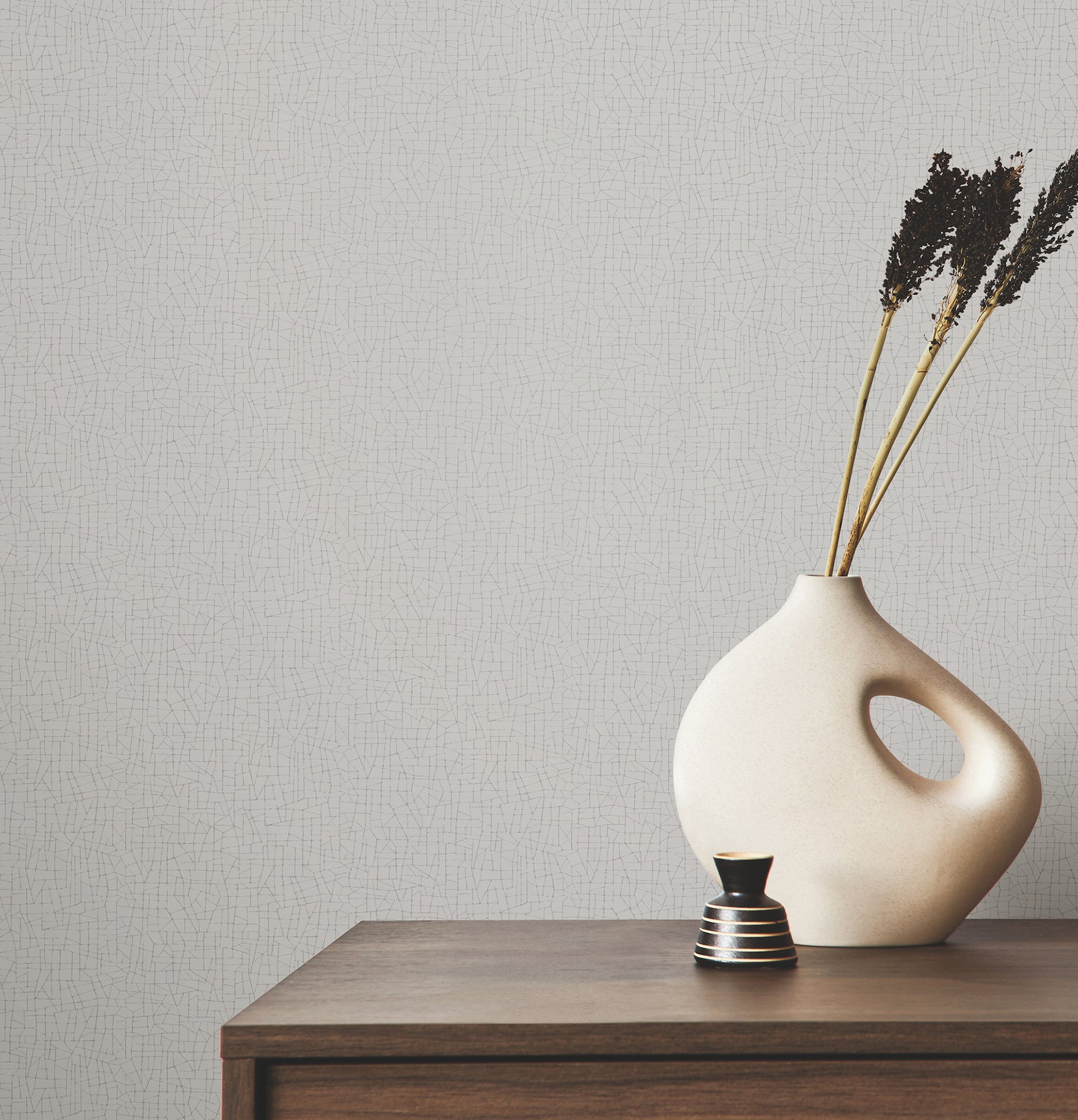 Cary wallpaper in grey color - pattern number 4207-5412 - by Warner in the Textures and Wovens Resource collection