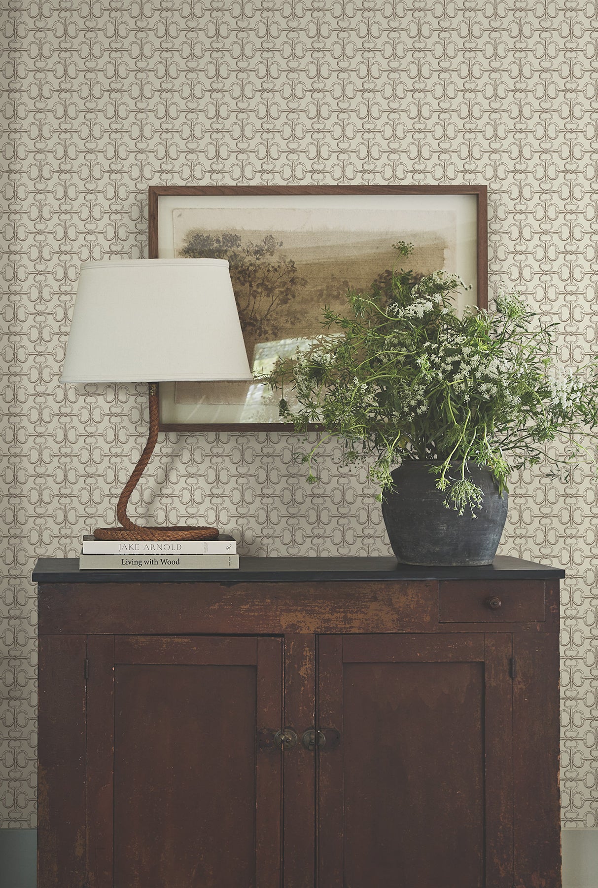 Polo Wallpaper in beige color - pattern number 4211-83508 - by Ronald Redding in the Private Reserve collection