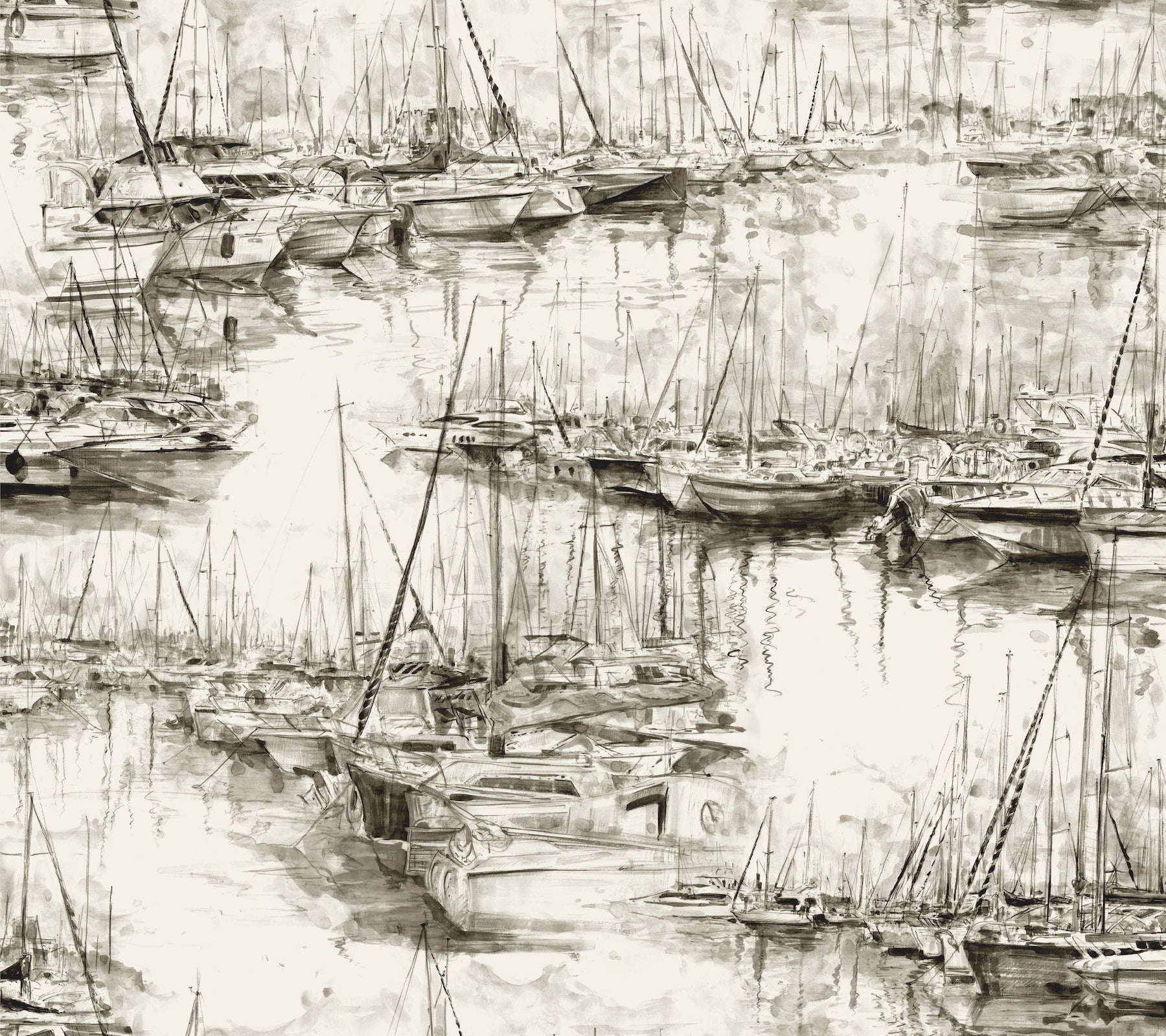 Yacht Club Wallpaper in taupe color - pattern number 4211-83512 - by Ronald Redding in the Private Reserve collection