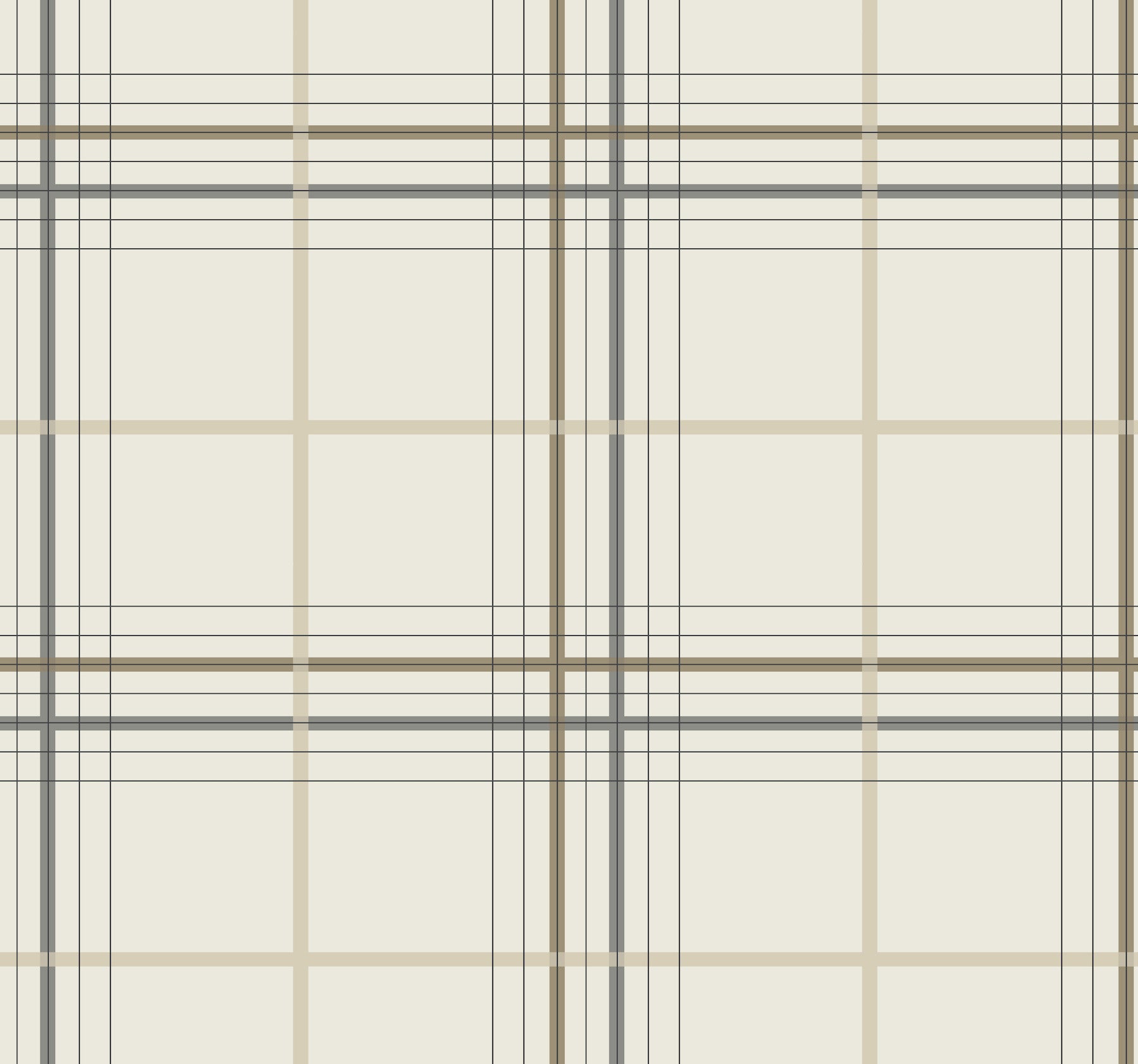 Lakeside Plaid Wallpaper in beige color - pattern number 4211-83532 - by Ronald Redding in the Private Reserve collection