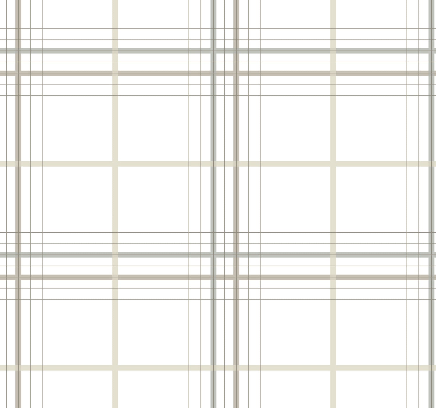 Lakeside Plaid Wallpaper in white color - pattern number 4211-83533 - by Ronald Redding in the Private Reserve collection