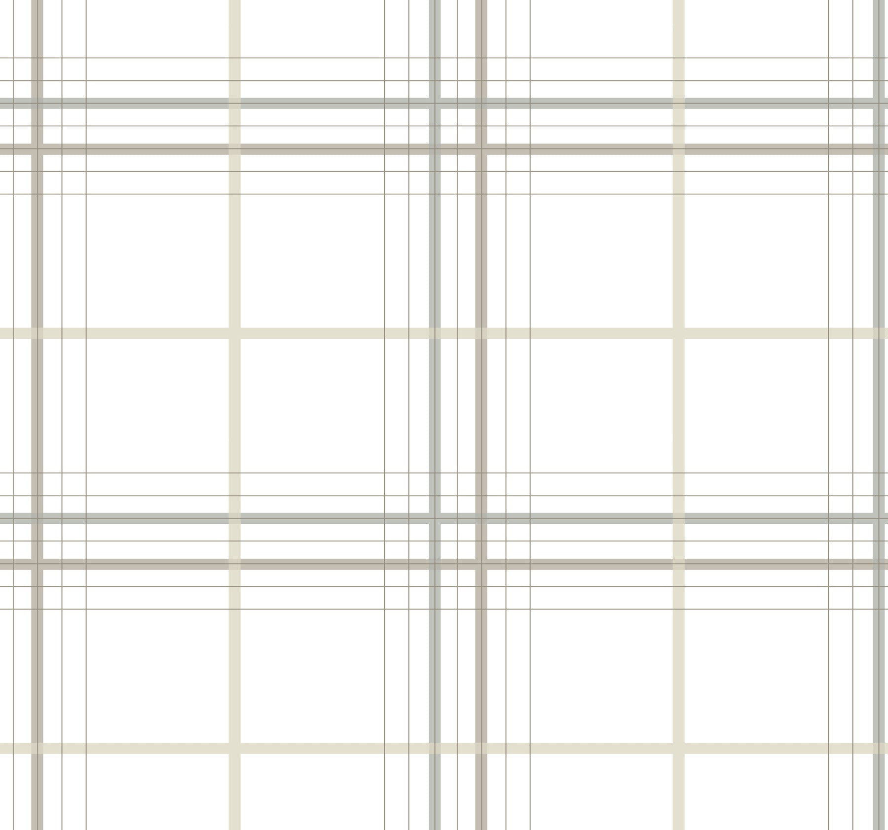 Lakeside Plaid Wallpaper in white color - pattern number 4211-83533 - by Ronald Redding in the Private Reserve collection