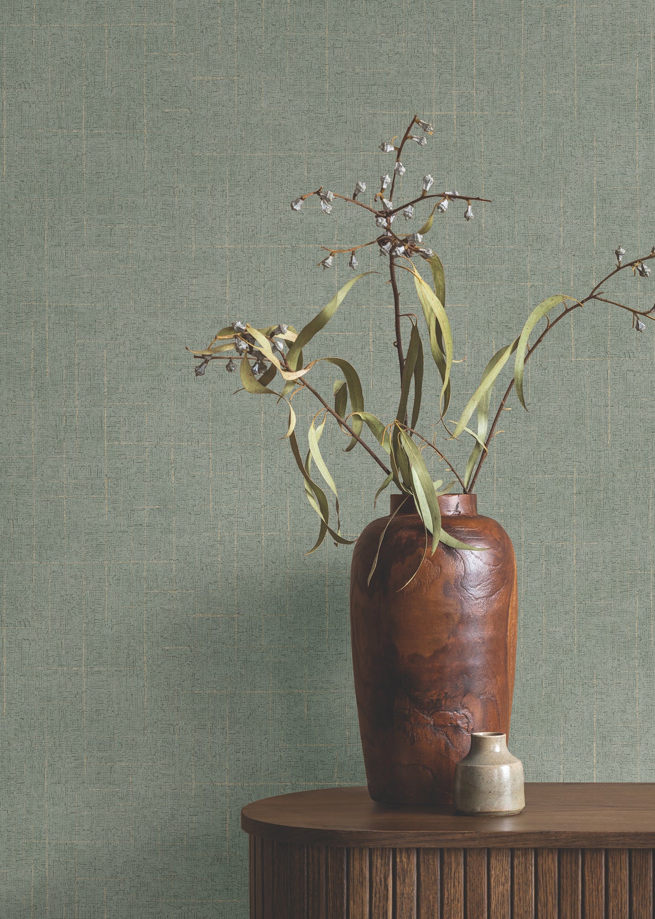 Saratoga Wallpaper in jade color - pattern number 4211-83549 - by Ronald Redding in the Private Reserve collection