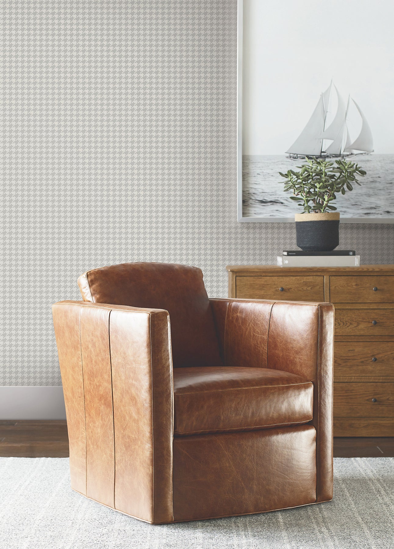 Watson Wallpaper in dark grey color - pattern number 4211-83558 - by Ronald Redding in the Private Reserve collection
