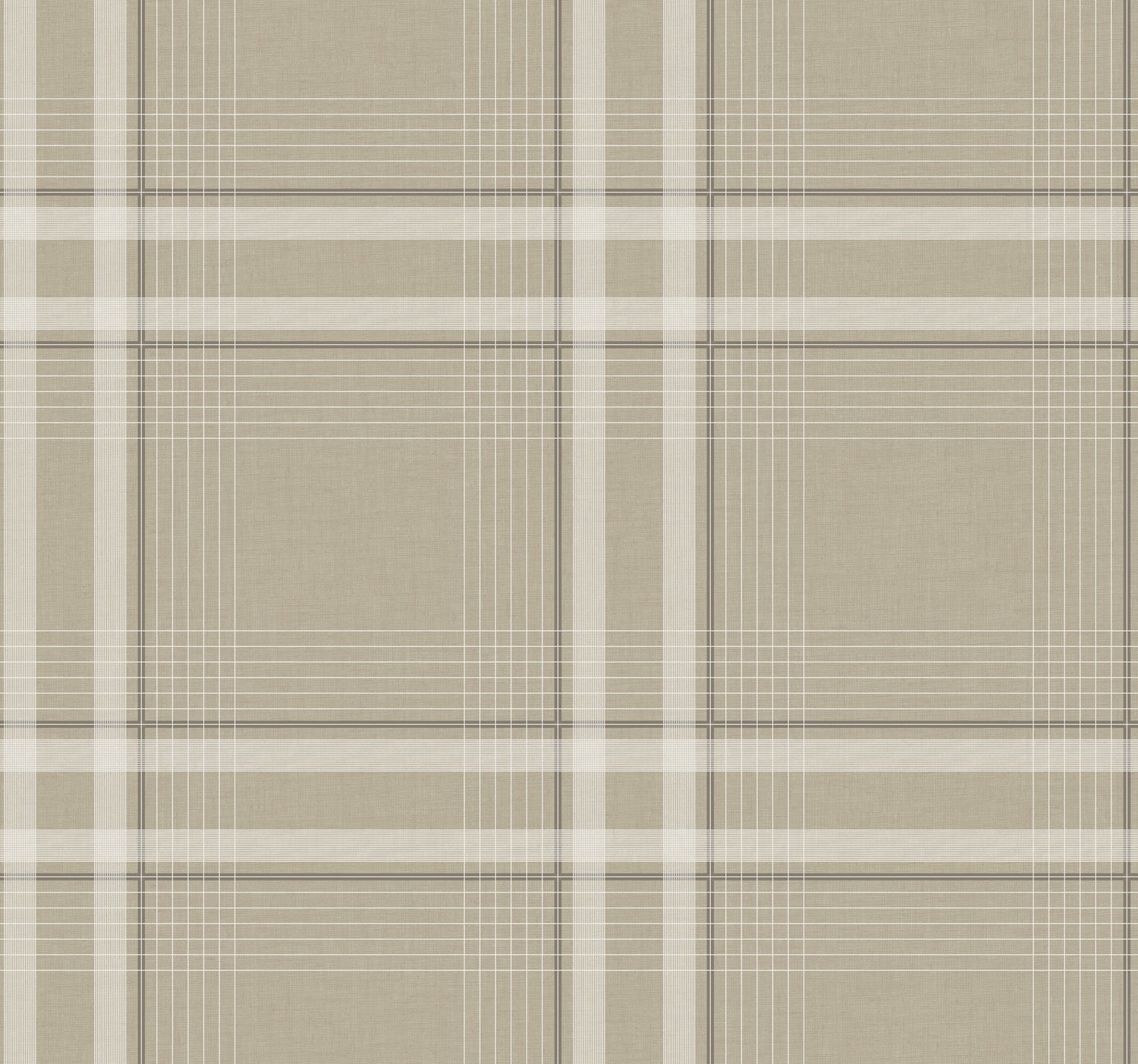 Country Club Plaid Wallpaper in taupe color - pattern number 4211-83564 - by Ronald Redding in the Private Reserve collection