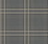 Country Club Plaid Wallpaper in charcoal color - pattern number 4211-83565 - by Ronald Redding in the Private Reserve collection