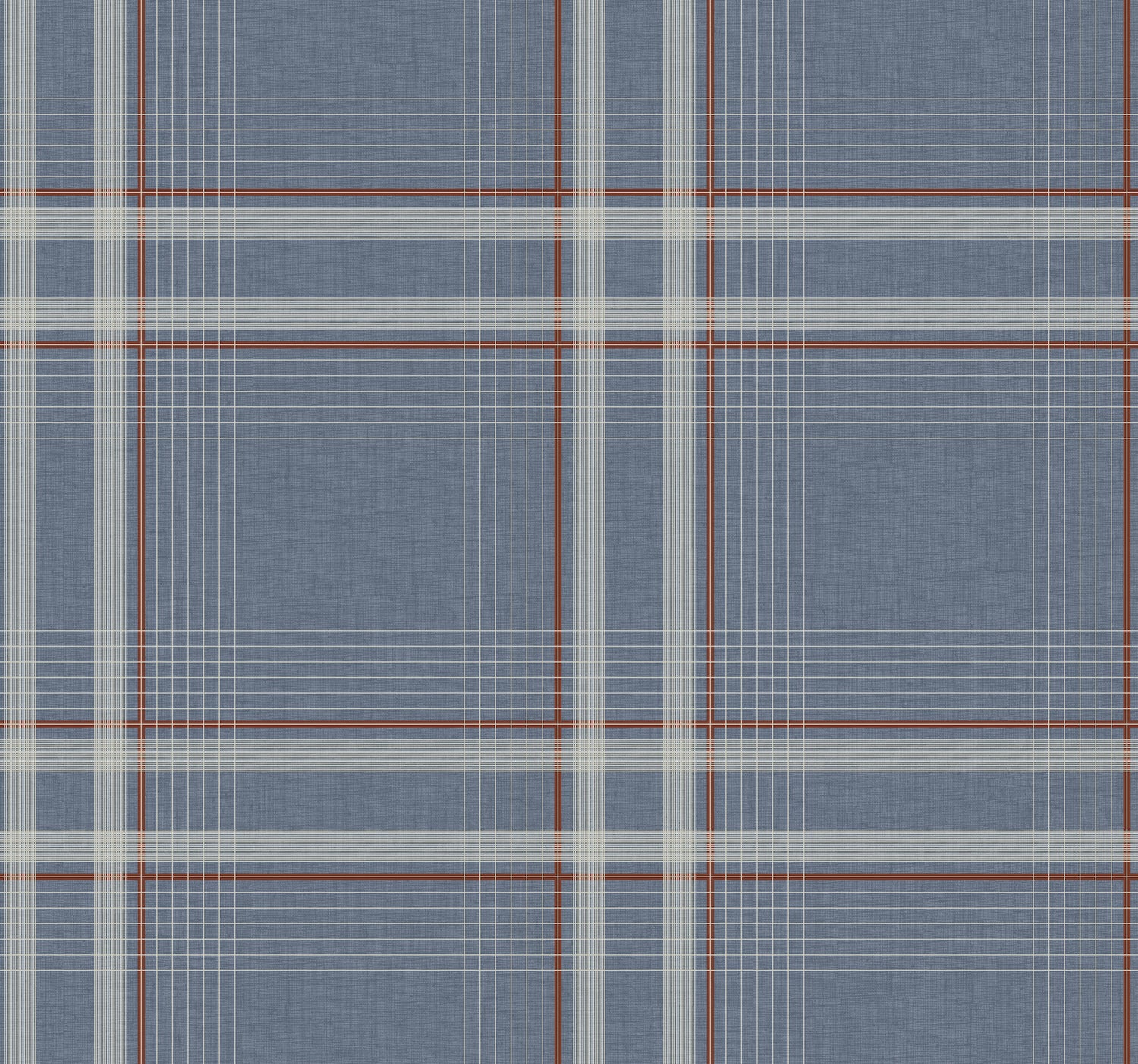 Country Club Plaid Wallpaper in denim color - pattern number 4211-83567 - by Ronald Redding in the Private Reserve collection