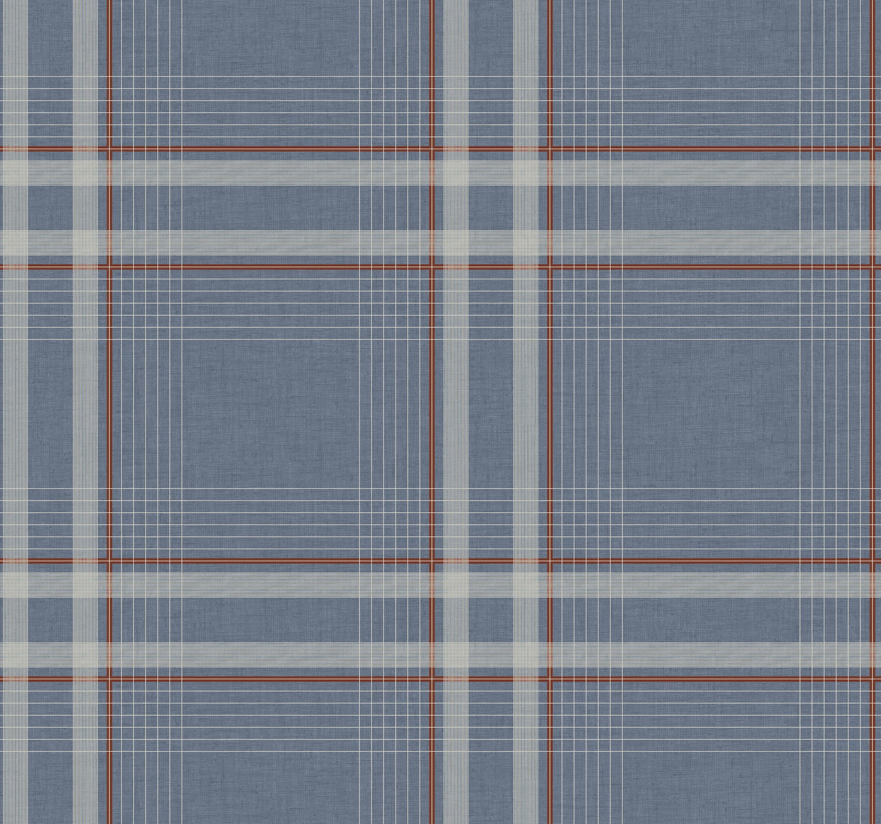 Country Club Plaid Wallpaper in denim color - pattern number 4211-83567 - by Ronald Redding in the Private Reserve collection