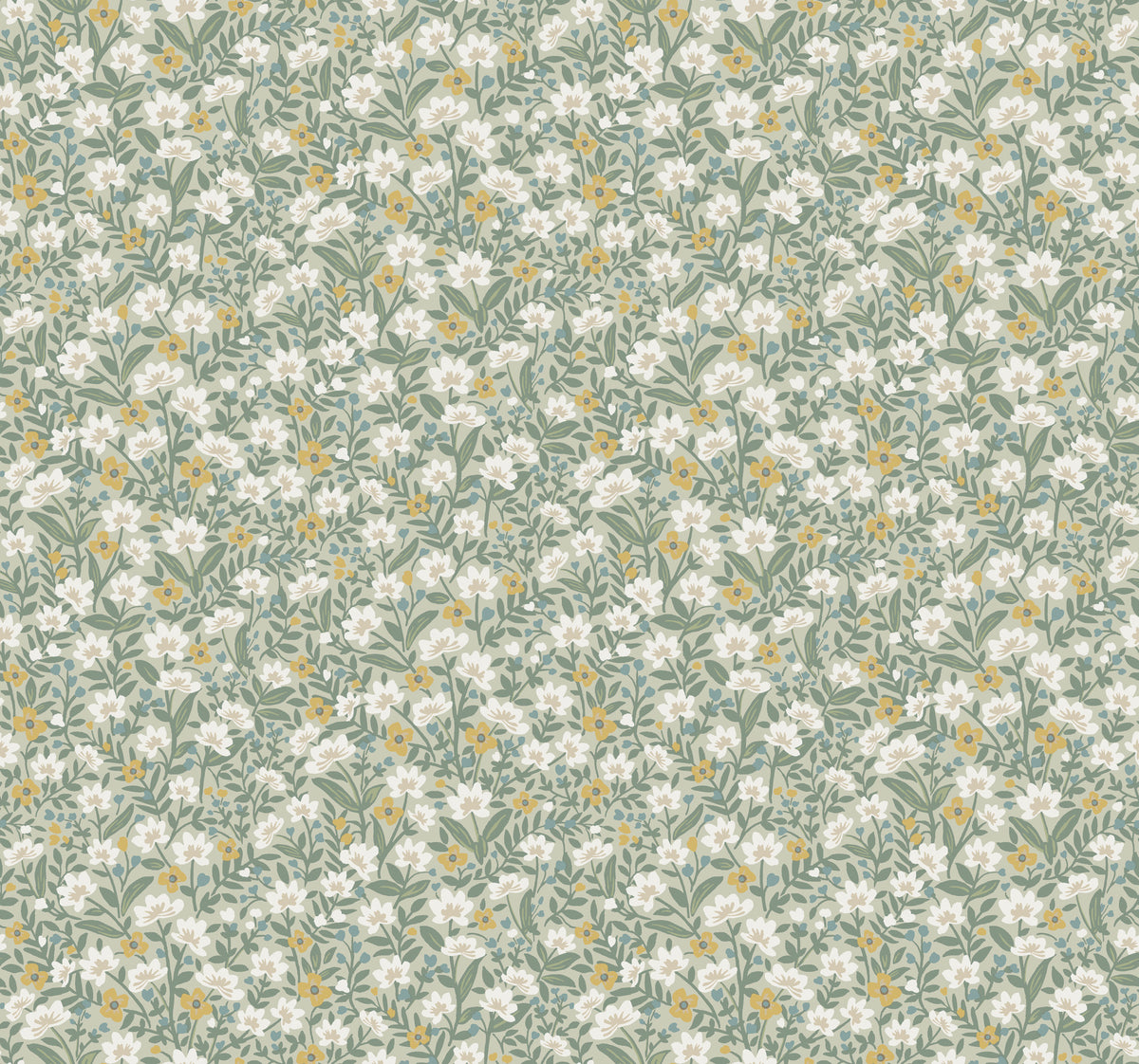Sylvie Wallpaper in Sage color - pattern number 4212-84366 - by Rifle Paper Co in the Rifle Paper Co Fourth Edition collection
