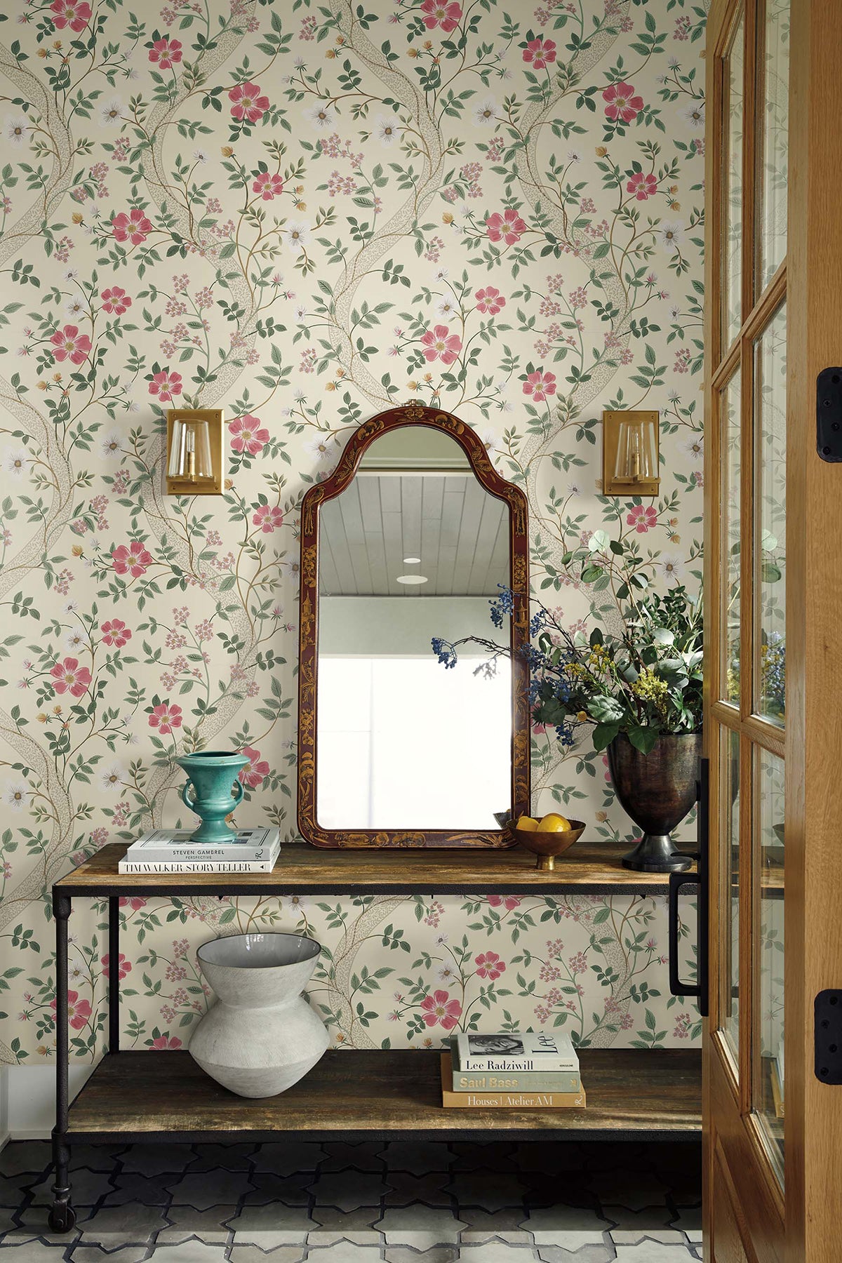 Waverly Wallpaper in Linen color - pattern number 4212-84381 - by Rifle Paper Co in the Rifle Paper Co Fourth Edition collection