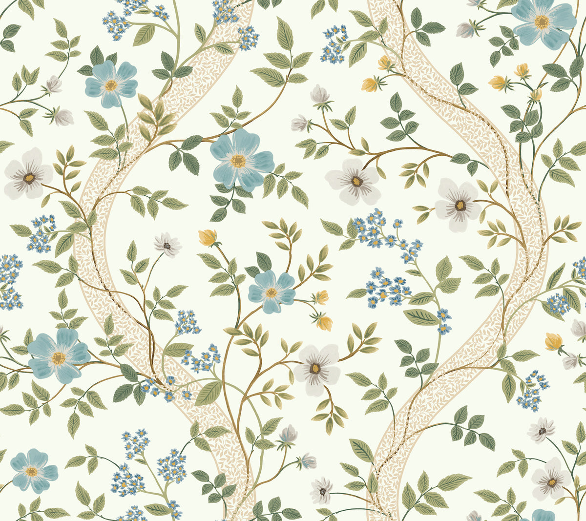 Waverly Wallpaper in White color - pattern number 4212-84383 - by Rifle Paper Co in the Rifle Paper Co Fourth Edition collection