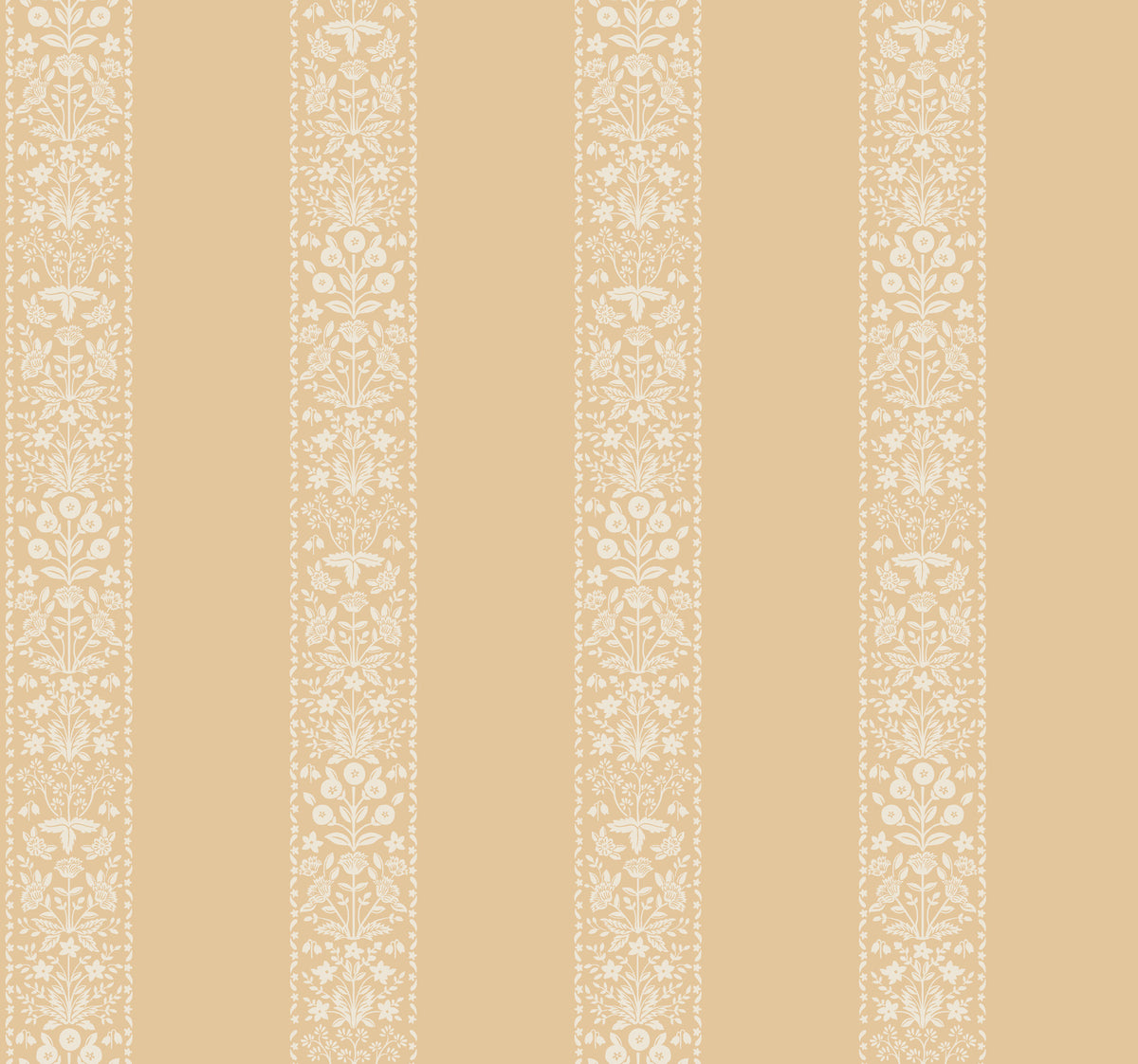 Estee Stripe Wallpaper in Gold color - pattern number 4212-84392 - by Rifle Paper Co in the Rifle Paper Co Fourth Edition collection