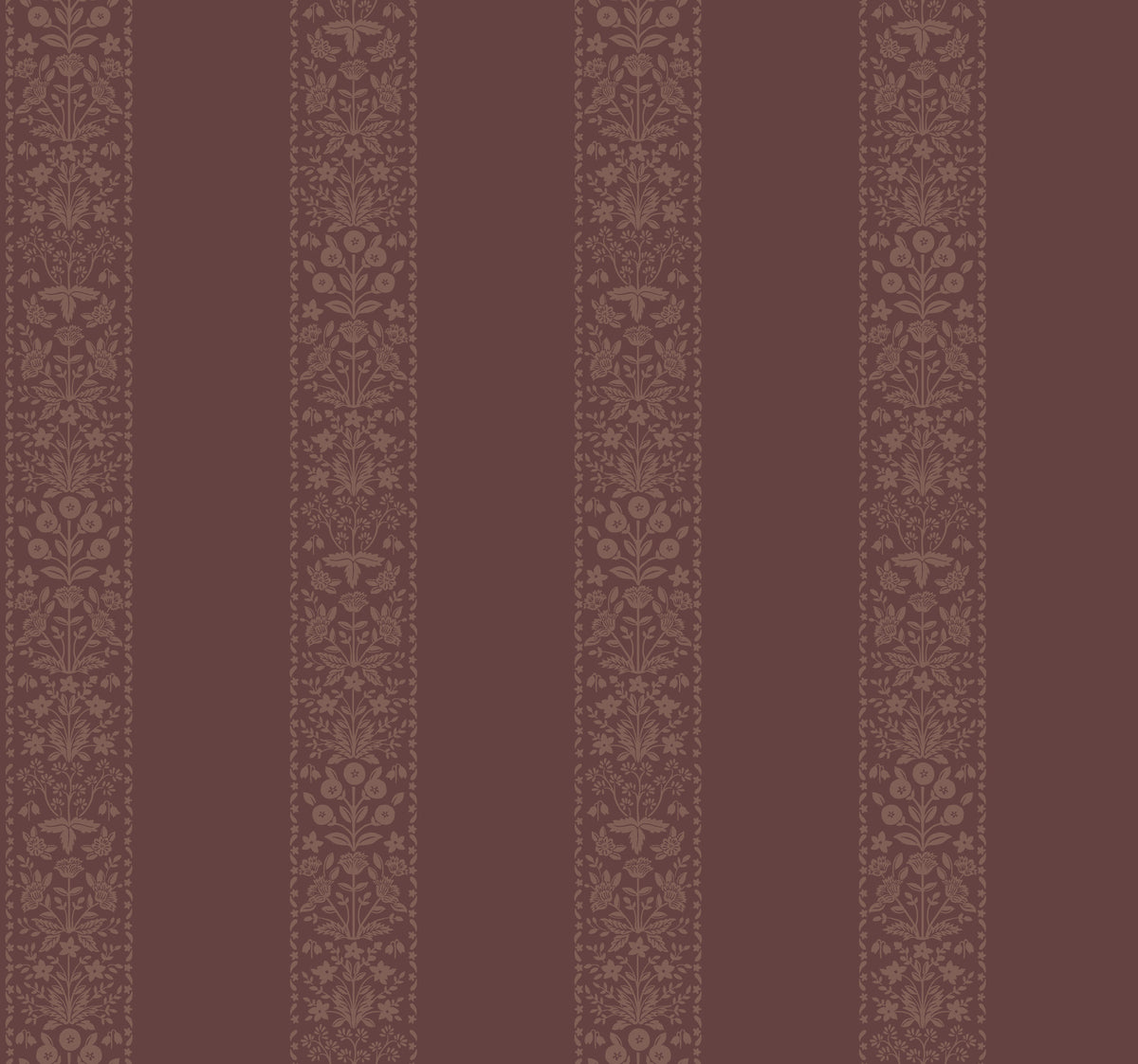 Estee Stripe Wallpaper in Burgundy color - pattern number 4212-84395 - by Rifle Paper Co in the Rifle Paper Co Fourth Edition collection