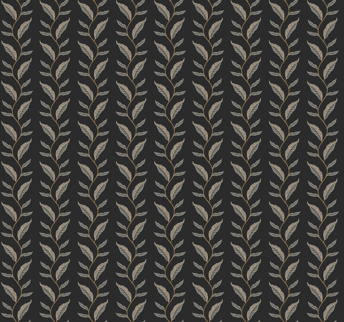 Seagrass Wallpaper in Black color - pattern number 4212-84408 - by Rifle Paper Co in the Rifle Paper Co Fourth Edition collection