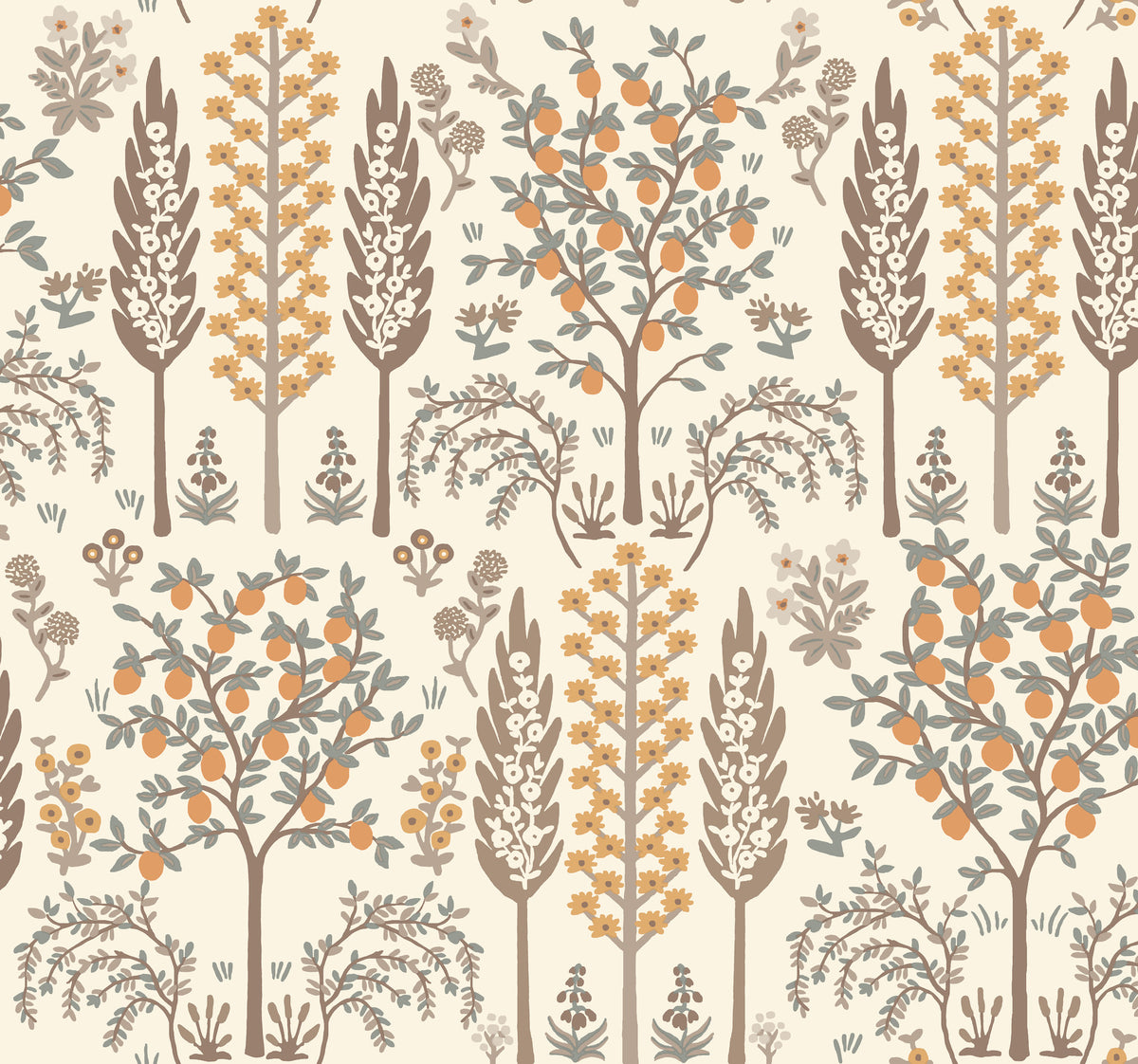 Fenna Wallpaper in Gold color - pattern number 4212-84410 - by Rifle Paper Co in the Rifle Paper Co Fourth Edition collection