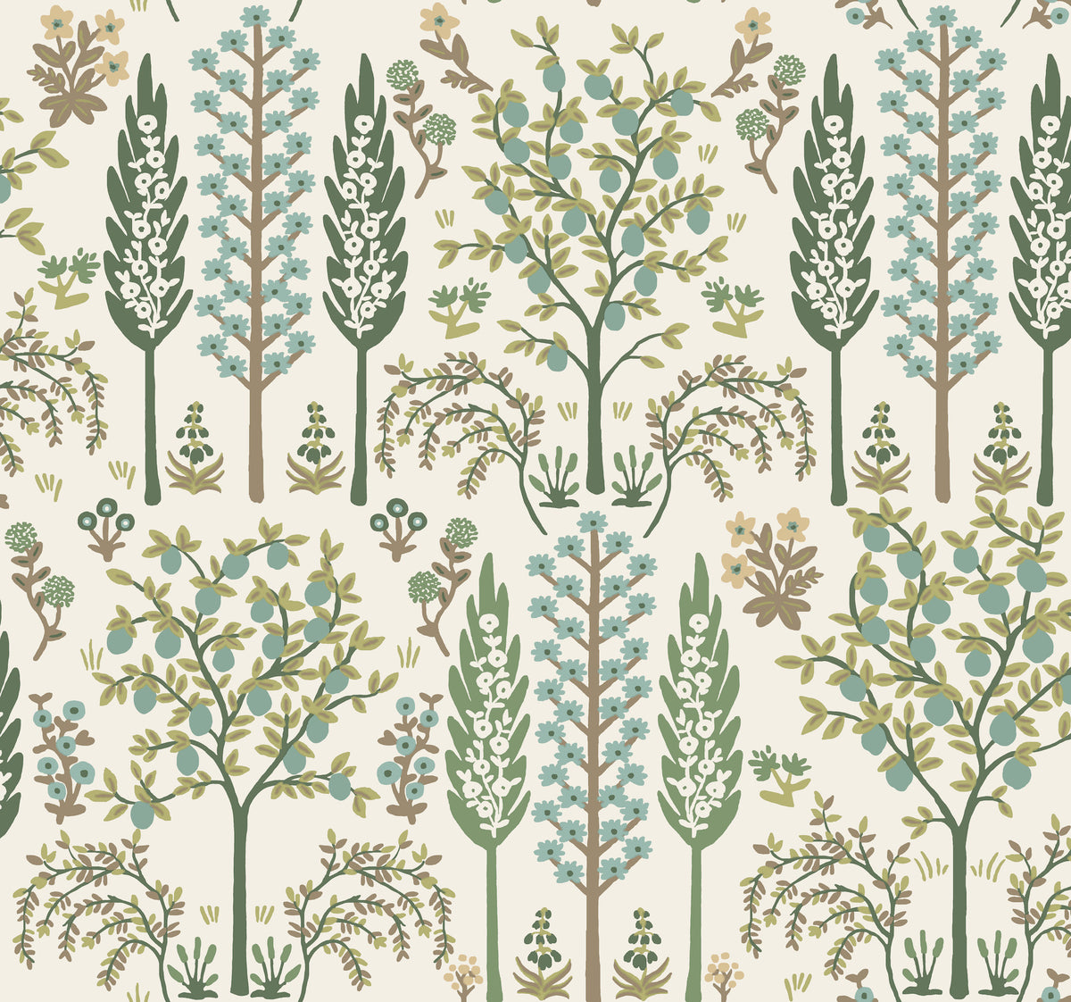 Fenna Wallpaper in Green color - pattern number 4212-84411 - by Rifle Paper Co in the Rifle Paper Co Fourth Edition collection