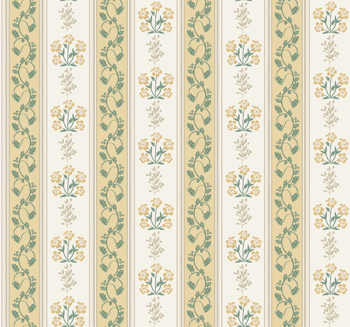 Portico Wallpaper in Gold &amp; Cream color - pattern number 4212-84417 - by Rifle Paper Co in the Rifle Paper Co Fourth Edition collection
