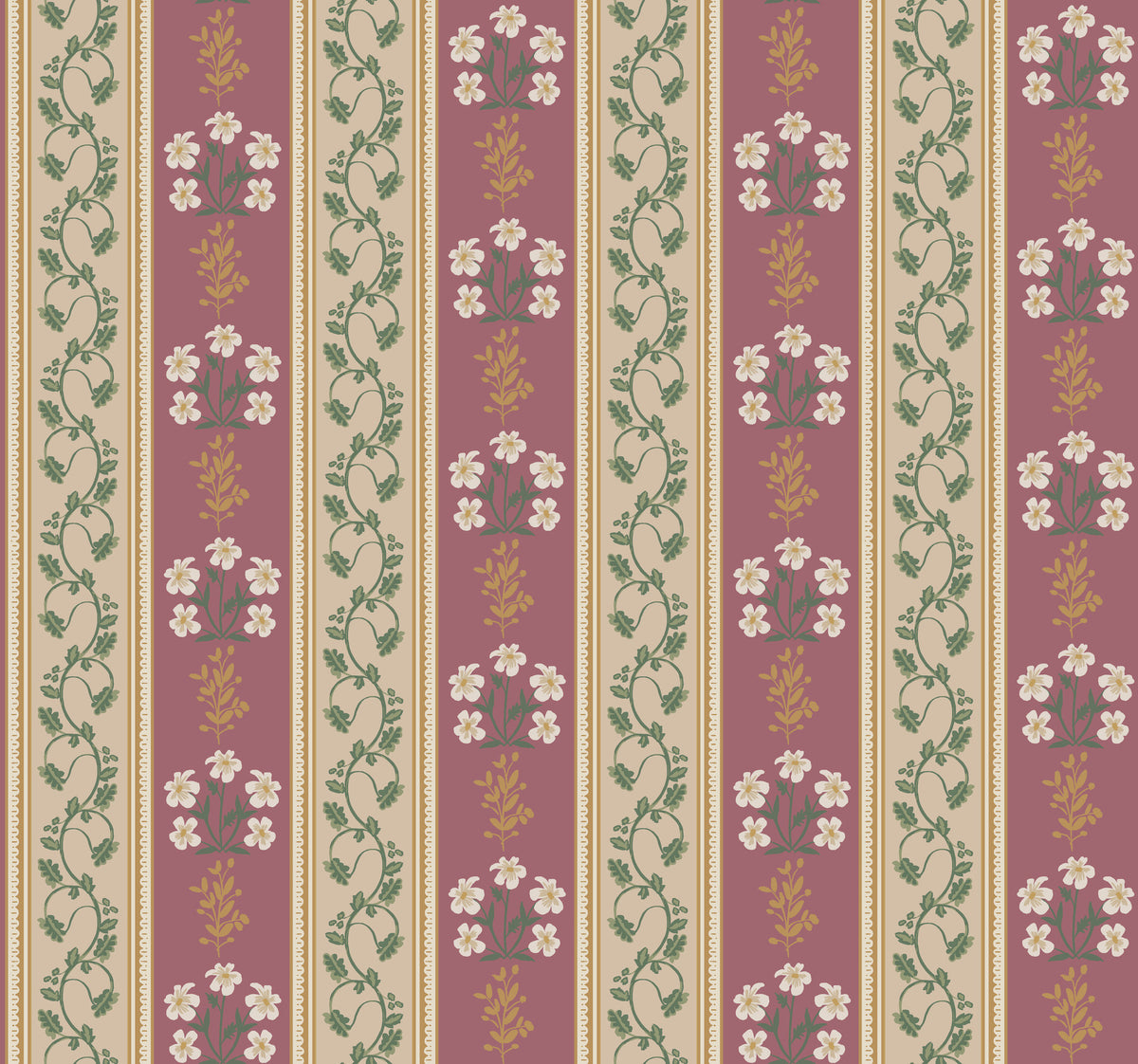 Portico Wallpaper in Burgundy color - pattern number 4212-84419 - by Rifle Paper Co in the Rifle Paper Co Fourth Edition collection