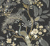 Peacock Wallpaper in Black color - pattern number 4212-84423 - by Rifle Paper Co in the Rifle Paper Co Fourth Edition collection
