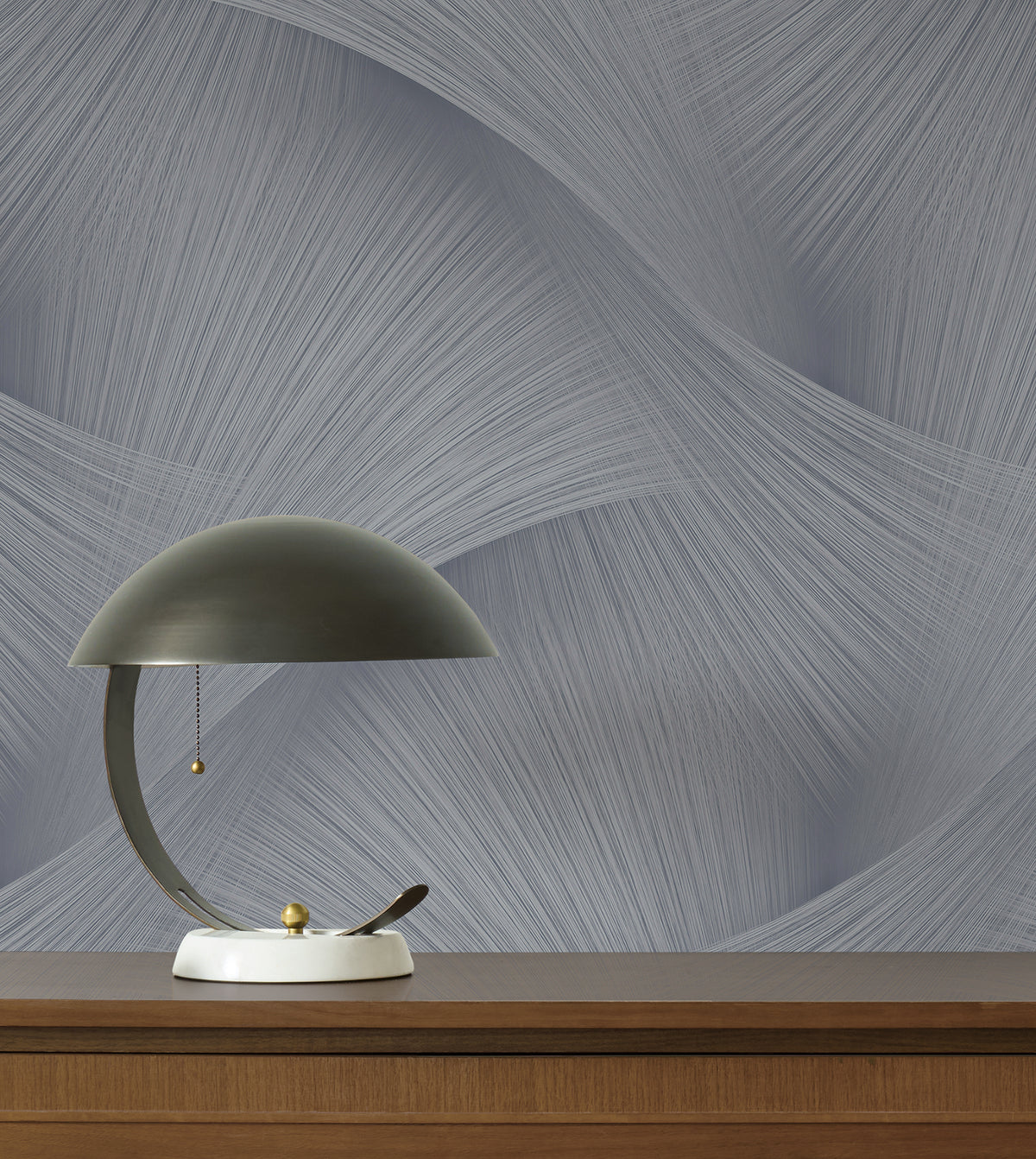 Etched Reeds Abstract Wallpaper in Slate color - pattern number 4228-84100 - by York in the Maestro collection