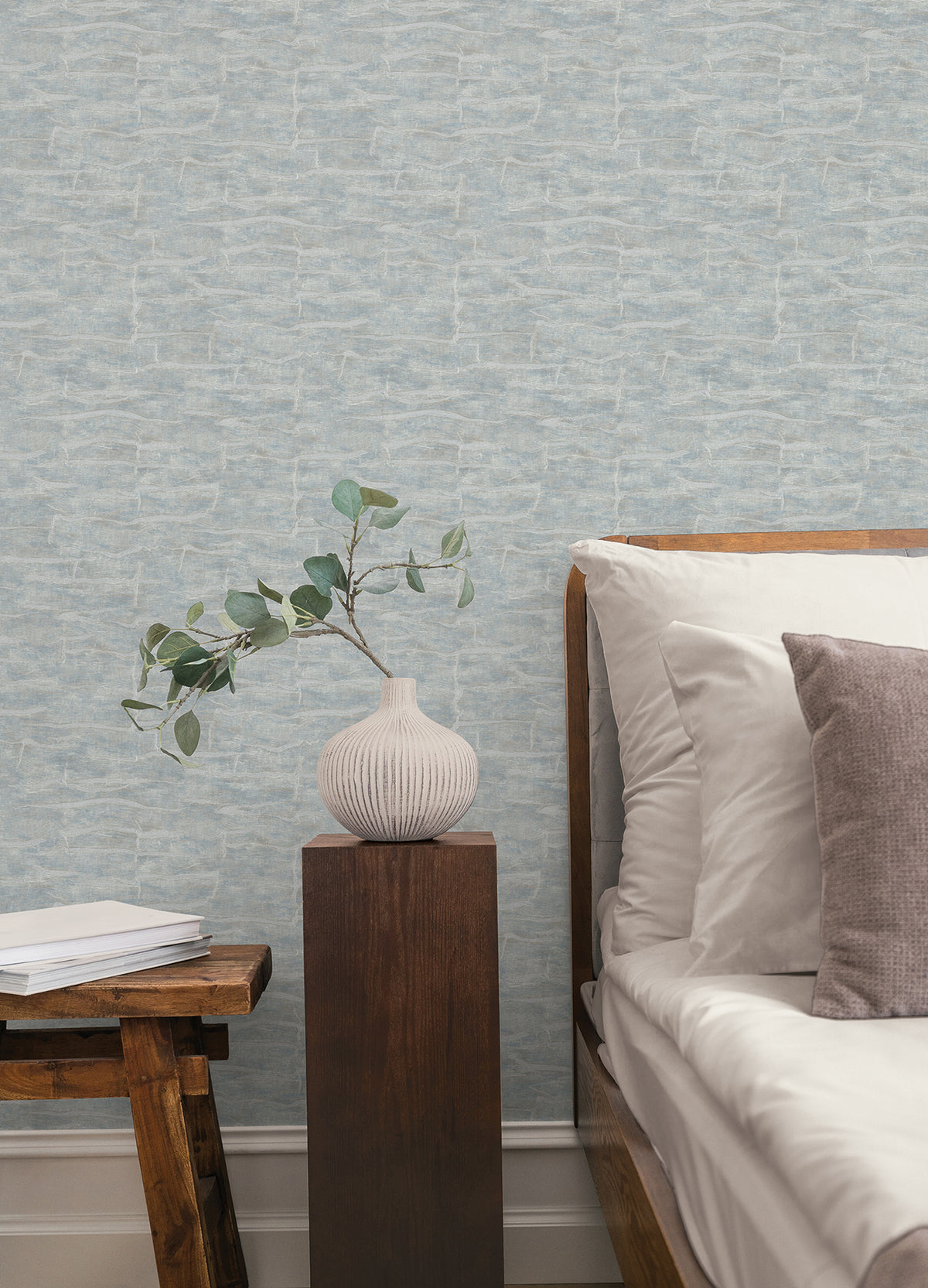 Sculpted Burlap Textured Wallpaper in Stone color - pattern number 4228-84109 - by York in the Maestro collection