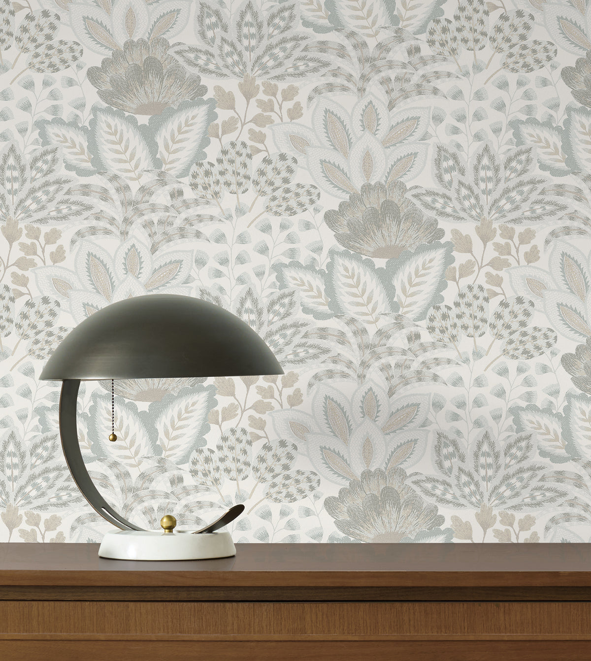 Catherine Botanical Wallpaper in Ivory color - pattern number 4228-84118 - by York in the Maestro collection