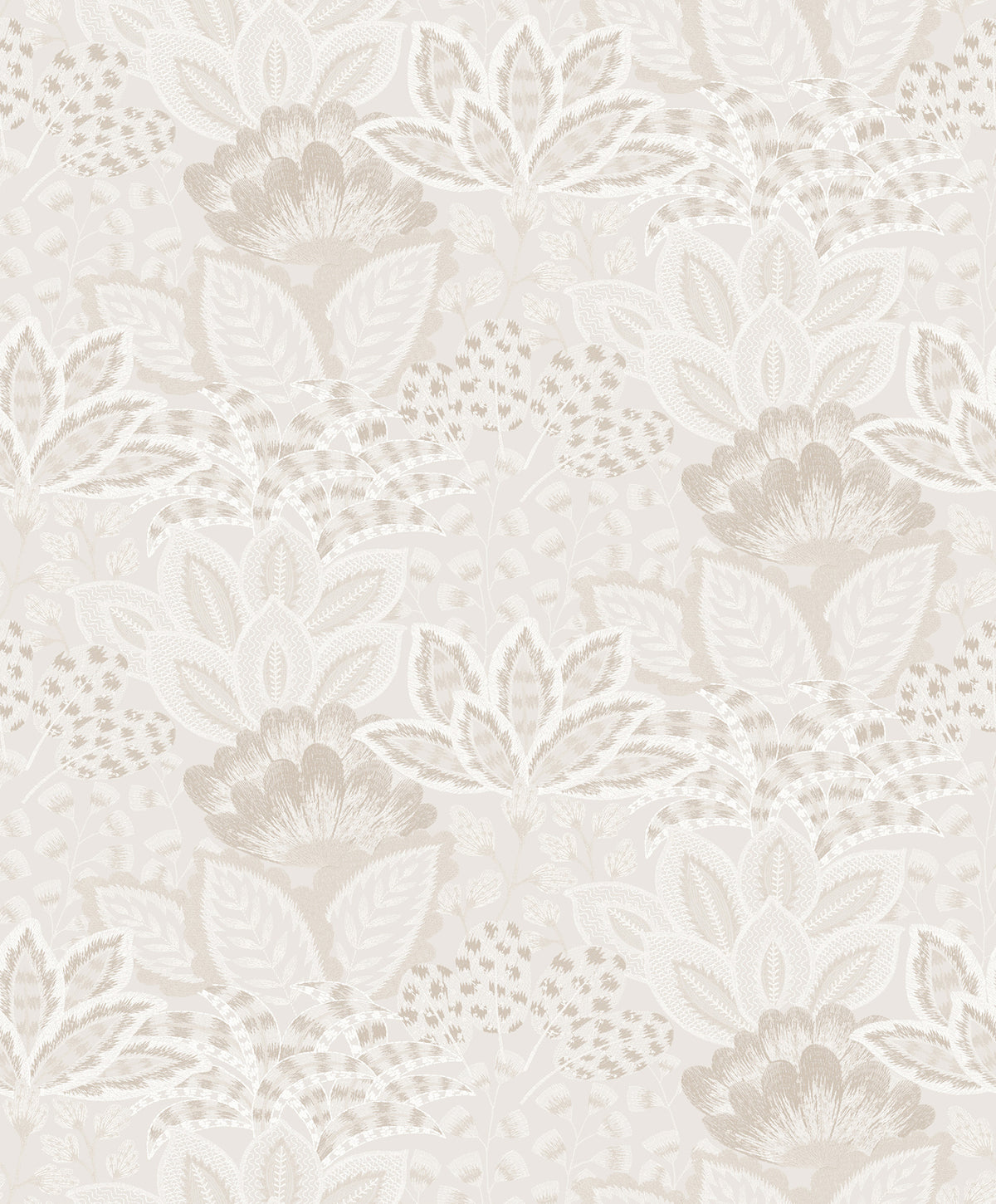 Catherine Botanical Wallpaper in Pearl color - pattern number 4228-84121 - by York in the Maestro collection