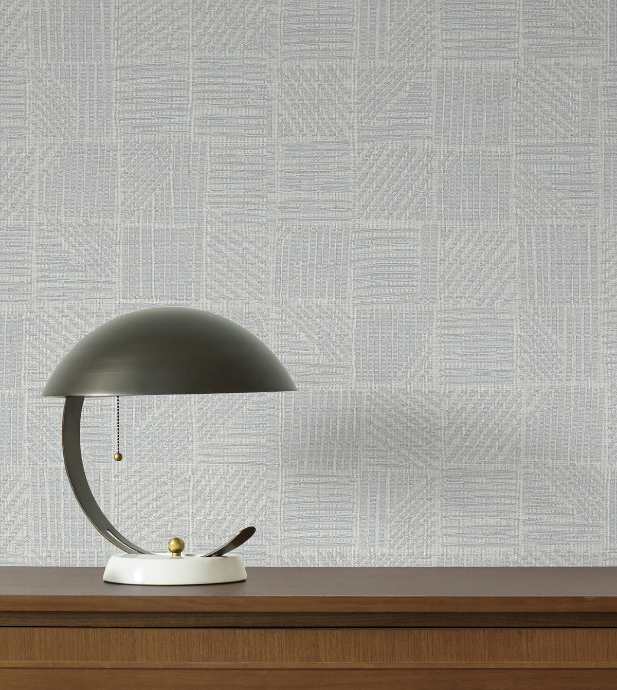 Chiseled Patchwork Faux Fabric Wallpaper in Grey color - pattern number 4228-84159 - by York in the Maestro collection