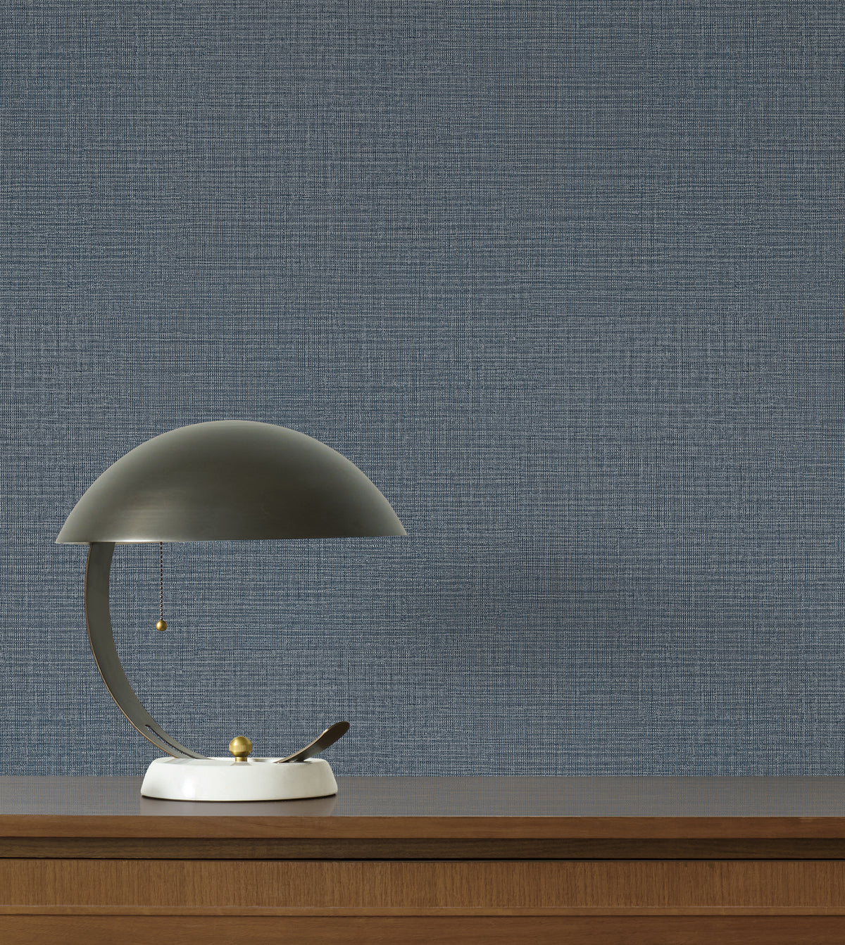 Georgette Faux Fabric Wallpaper in Sapphire color - pattern number 4228-84163 - by York in the Maestro collection