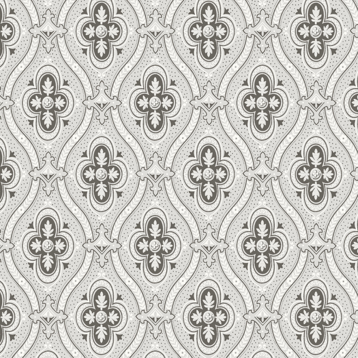 Pigkammaren wallpaper in umber color - pattern number 4525 - by Schumacher in the Borastapeter collection