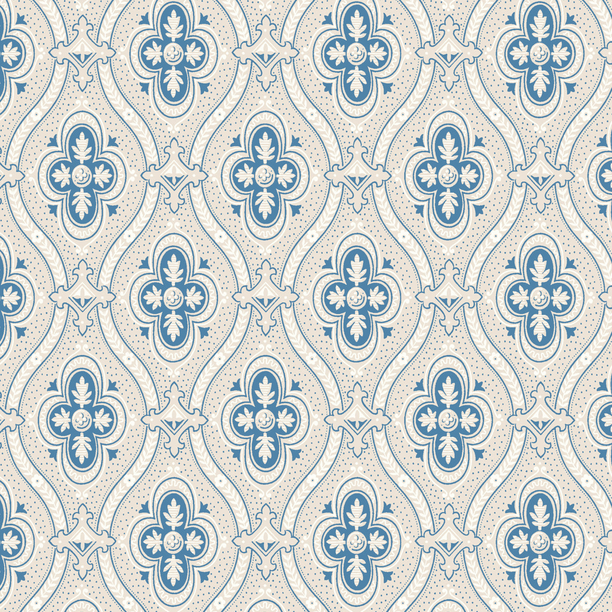 Pigkammaren wallpaper in blue color - pattern number 4527 - by Schumacher in the Borastapeter collection