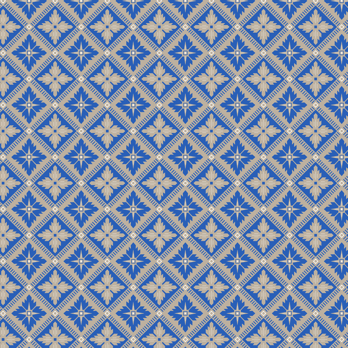 Loka wallpaper in cobalt color - pattern number 4531 - by Schumacher in the Borastapeter collection