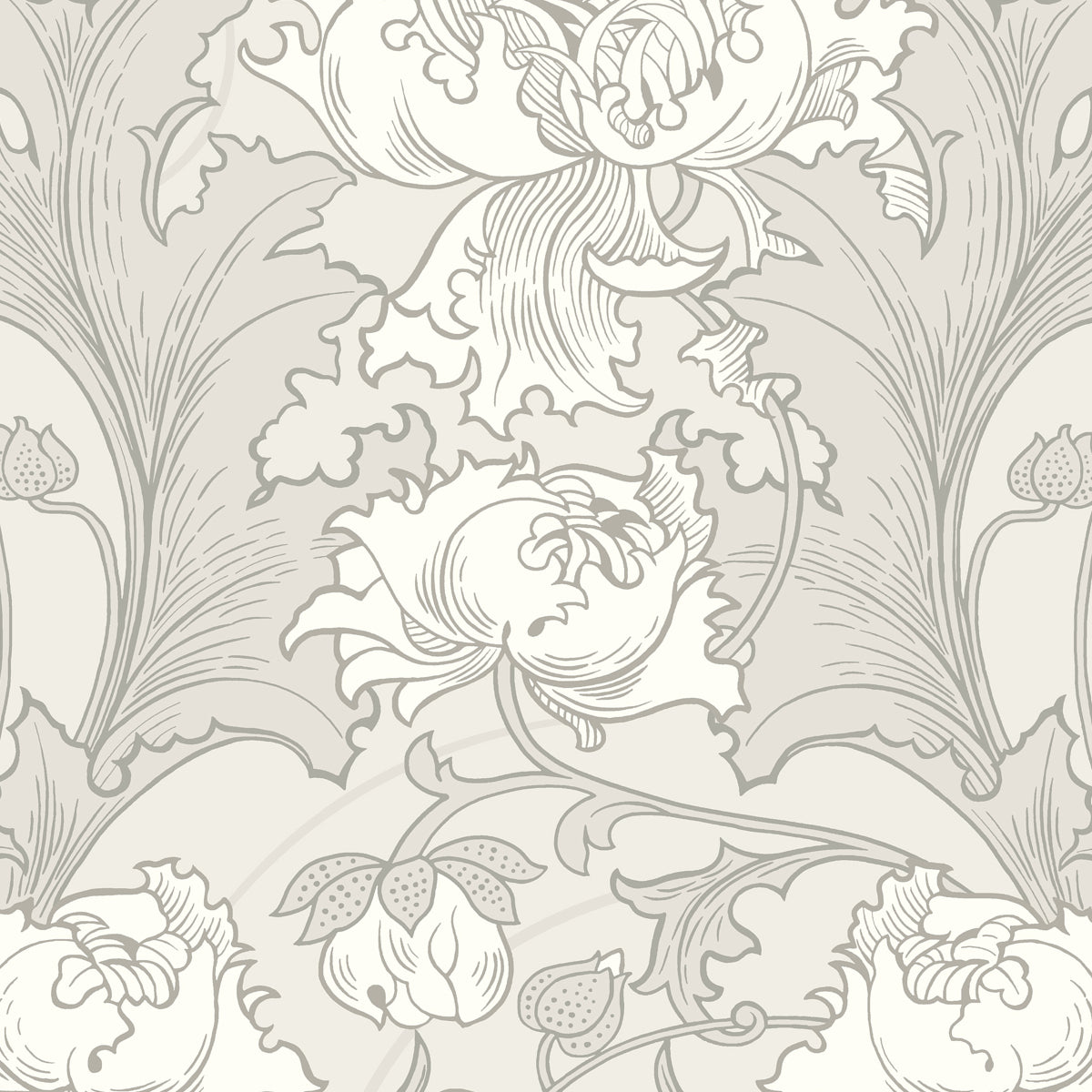 Siri wallpaper in grey color - pattern number 4540 - by Schumacher in the Borastapeter collection