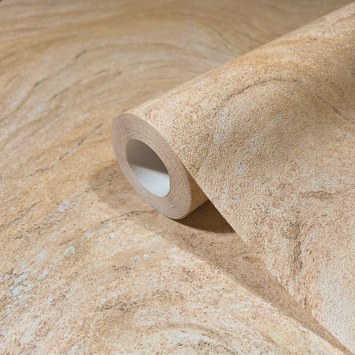 Marble optic wallpaper in beige color - pattern number 45755 - by Galerie in the The Bricks And More collection