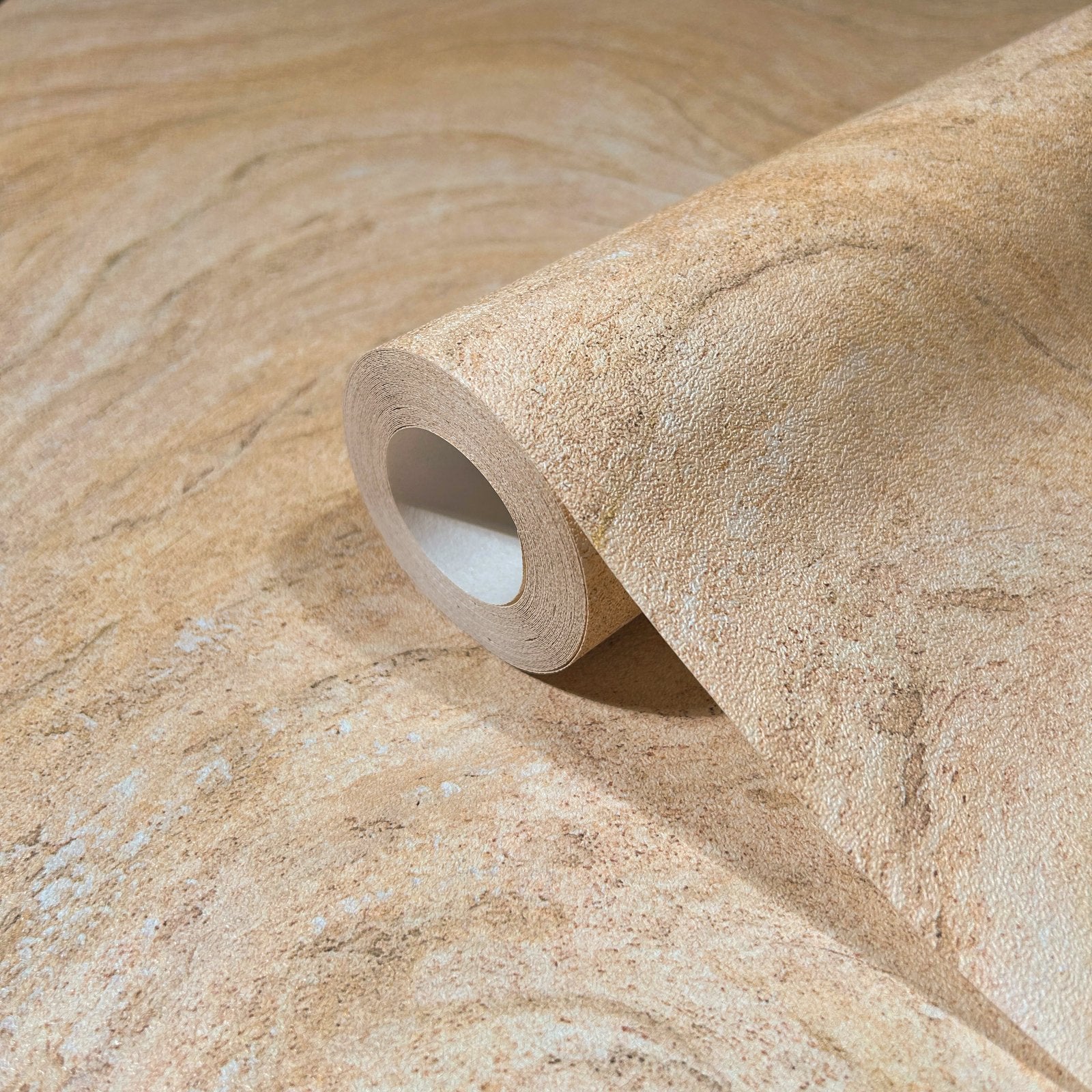 Marble optic wallpaper in beige color - pattern number 45755 - by Galerie in the The Bricks And More collection