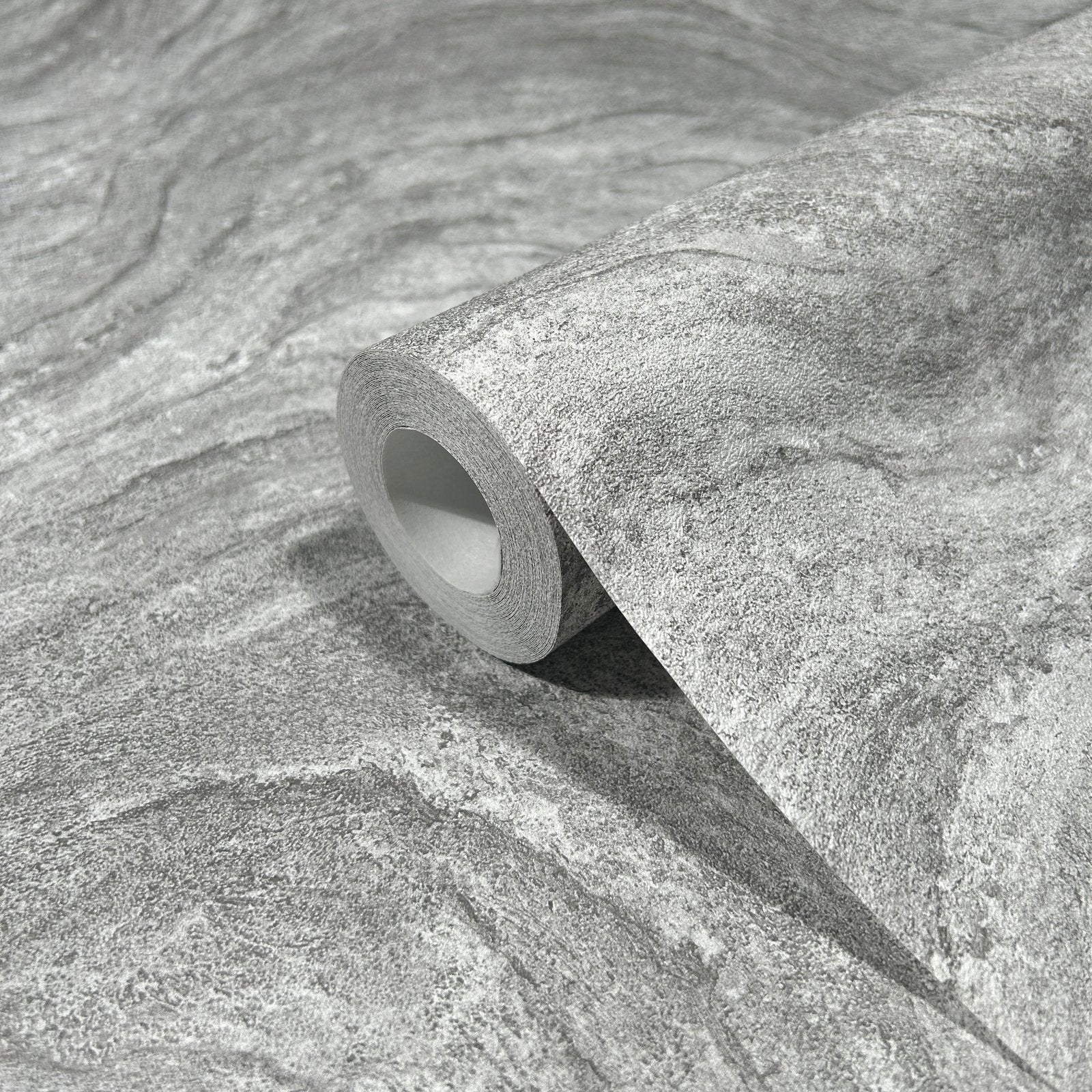Marble optic wallpaper in silver grey color - pattern number 45758 - by Galerie in the The Bricks And More collection