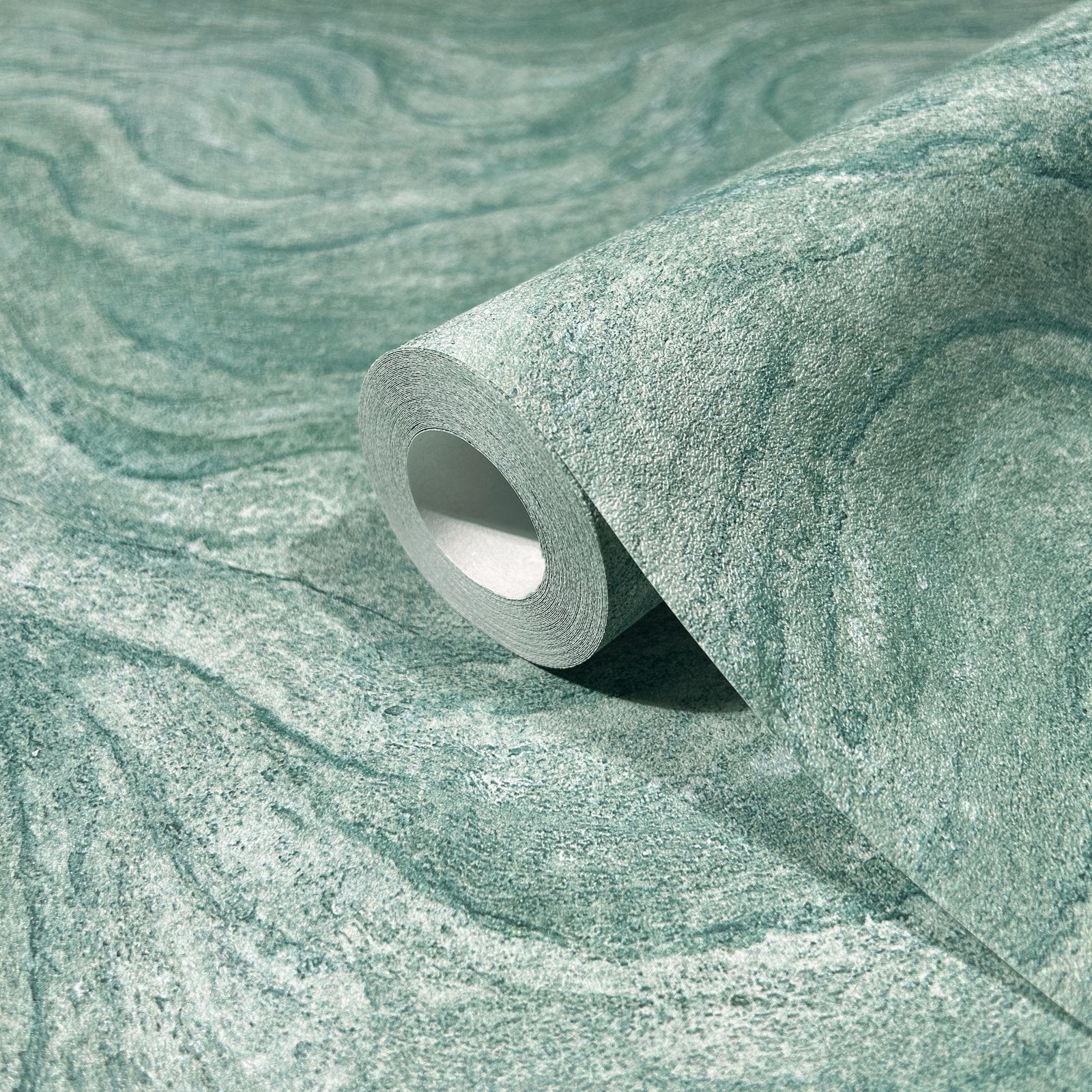 Marble optic wallpaper in green color - pattern number 45759 - by Galerie in the The Bricks And More collection